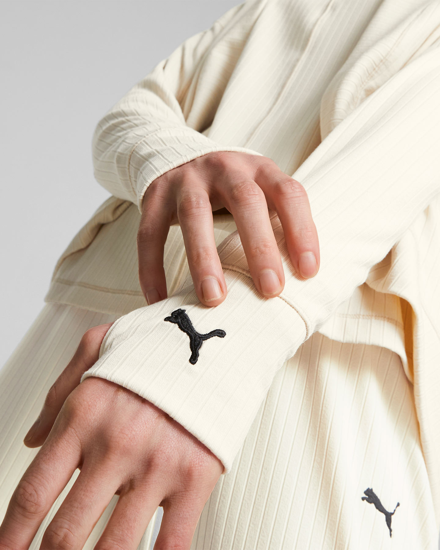 Felpa training PUMA STUDIO W - Bianco - 5 | Cisalfa Sport