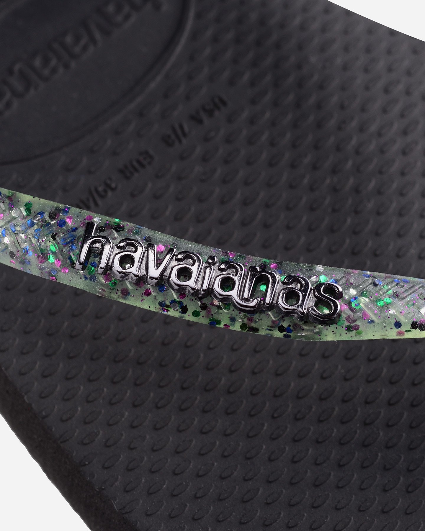 Infradito HAVAIANAS SLIM SQUARE LOGO METALLIC W - Nero - 4 | Cisalfa Sport