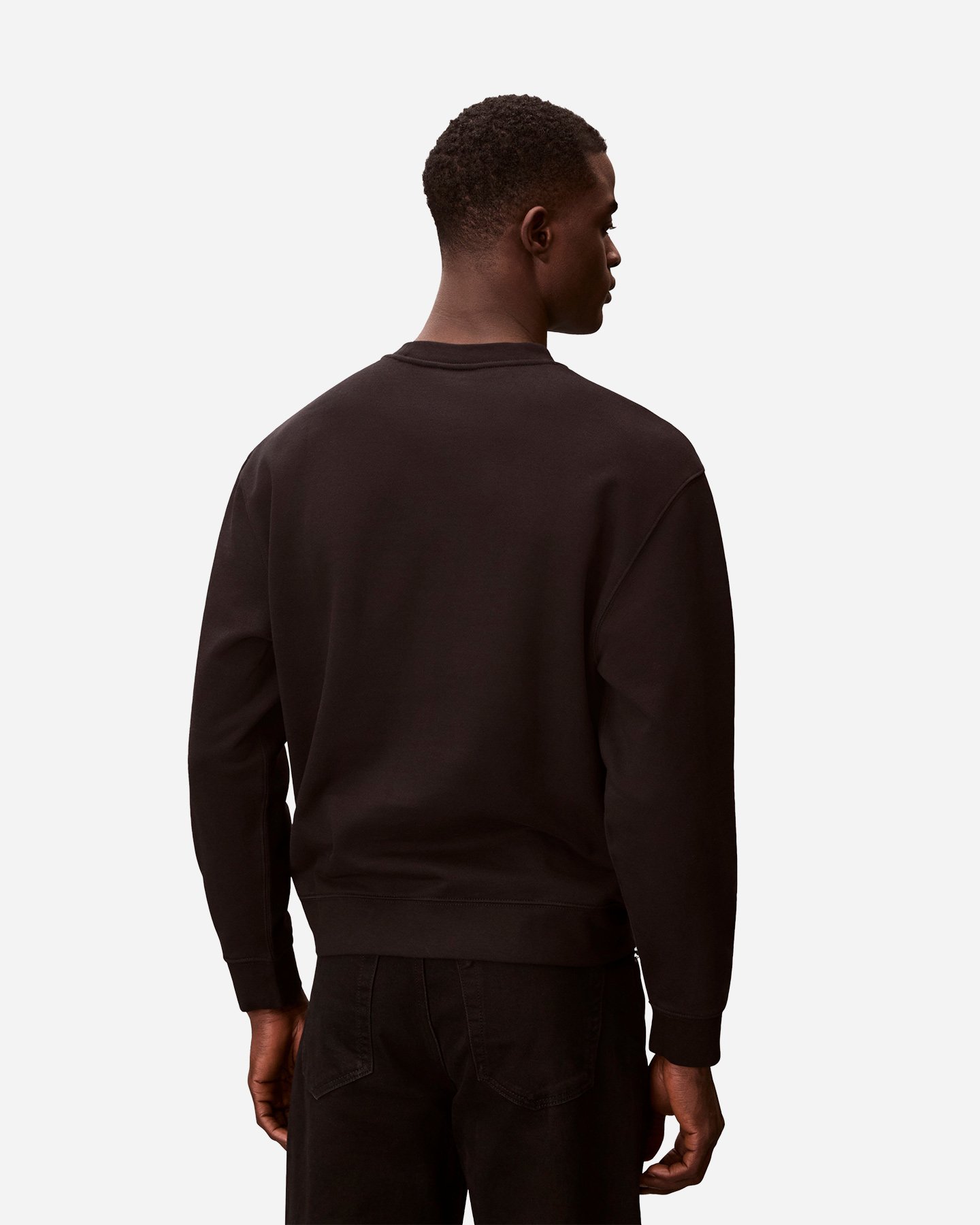 Felpa CALVIN KLEIN JEANS TERRY MONOLOGO M - Nero - 3 | Cisalfa Sport