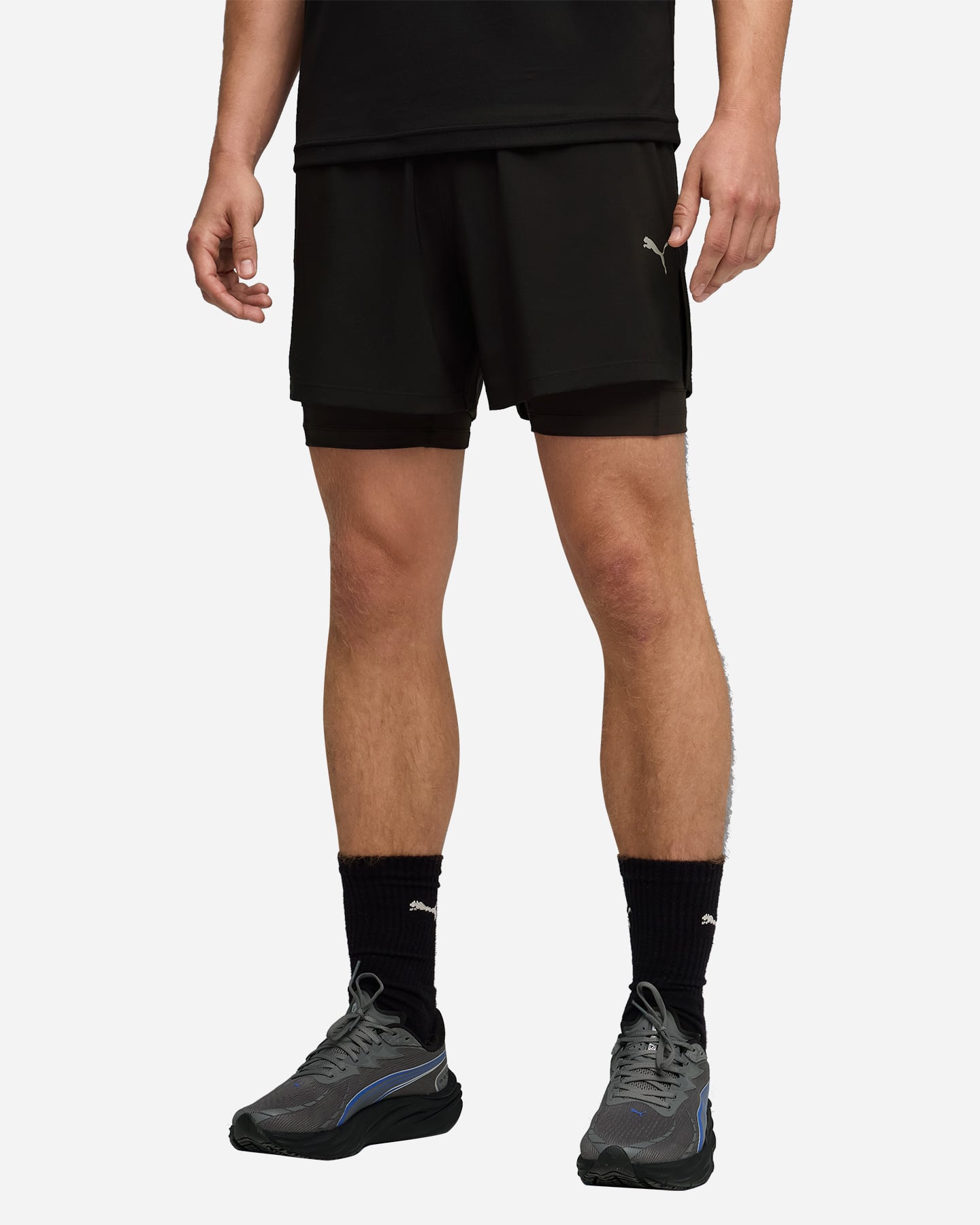 Short running PUMA DREAMRUN 2IN1 M - Nero - 2 | Cisalfa Sport