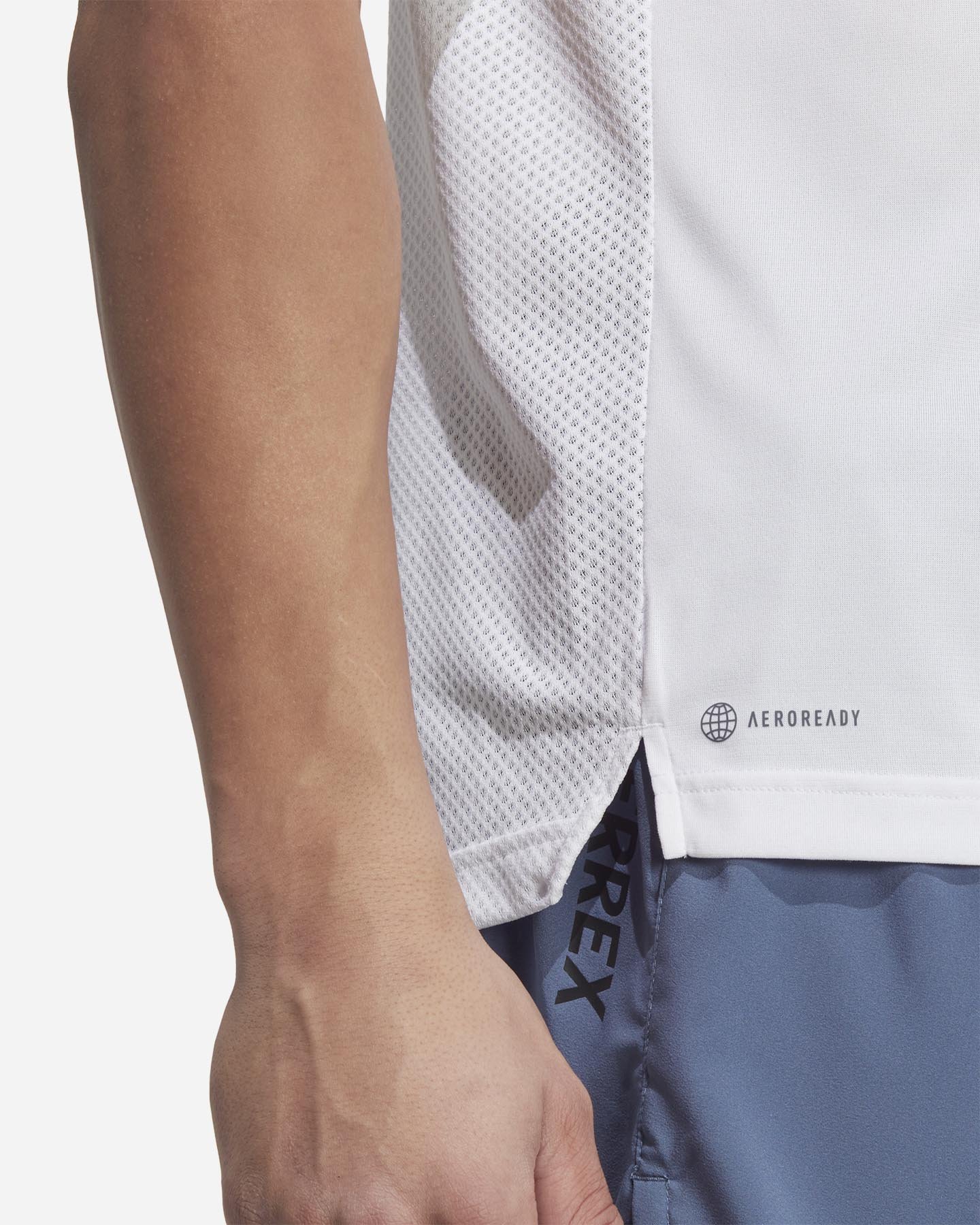 T-shirt running ADIDAS AGRAVIC M - Bianco - 4 | Cisalfa Sport