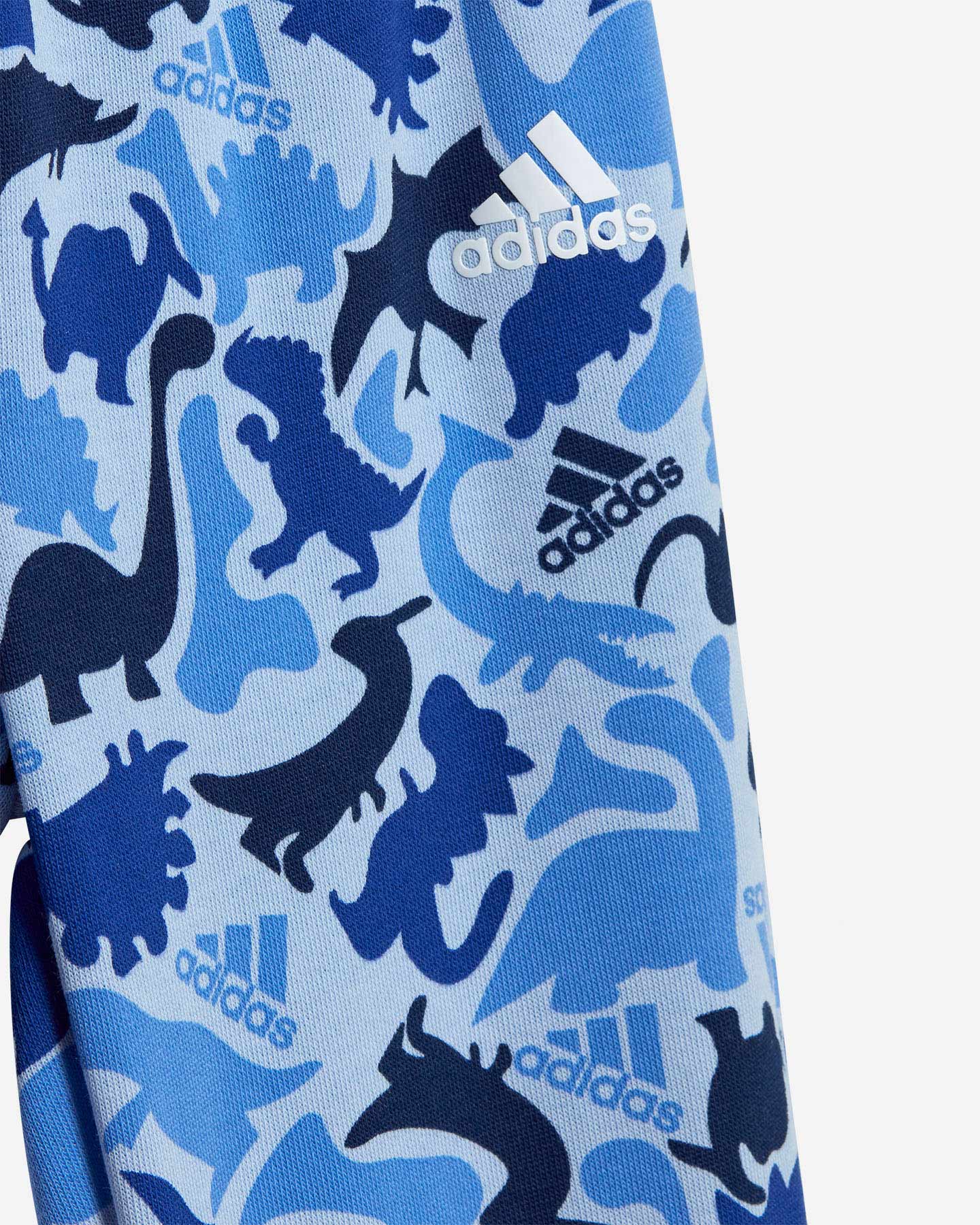 Tuta ADIDAS ALL OVER JR - Blu - 3 | Cisalfa Sport