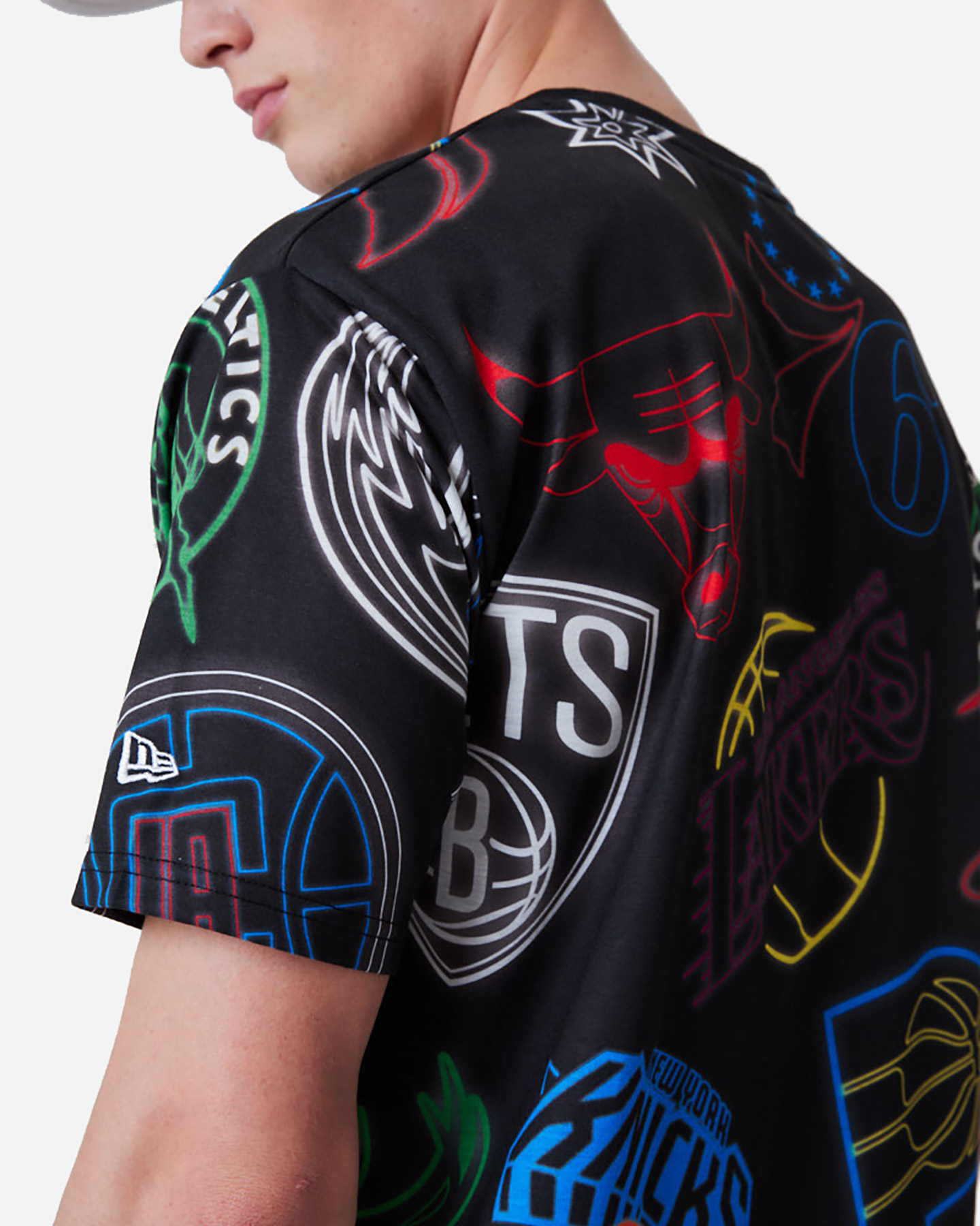 T-shirt NEW ERA NBA AOP NEON M - 5 | Cisalfa Sport