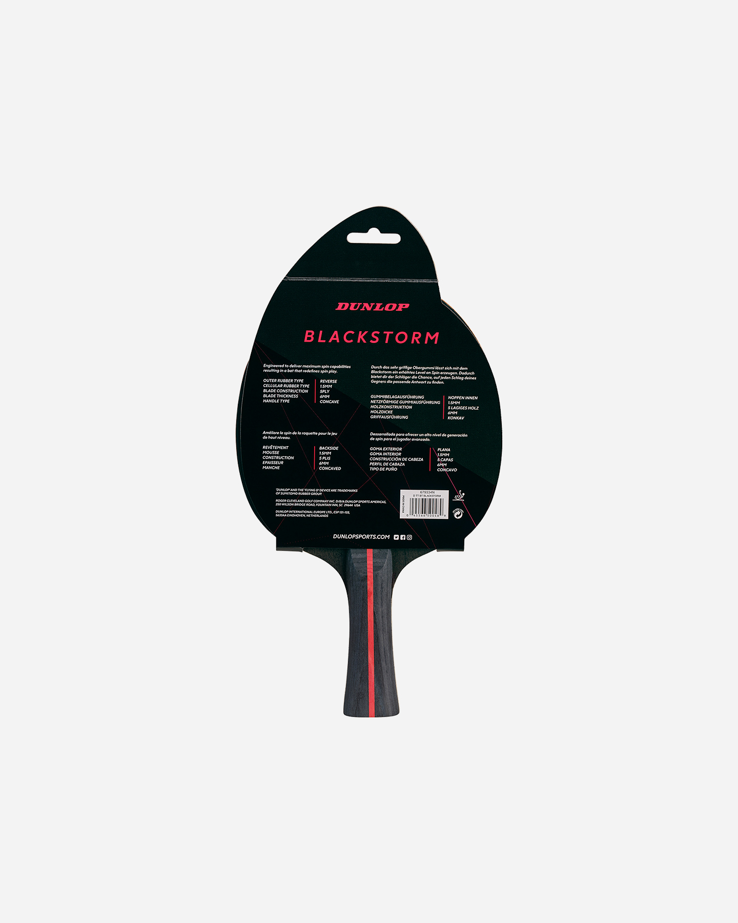Accessorio ping pong DUNLOP BLACKSTORM  - Color mix - 4 | Cisalfa Sport