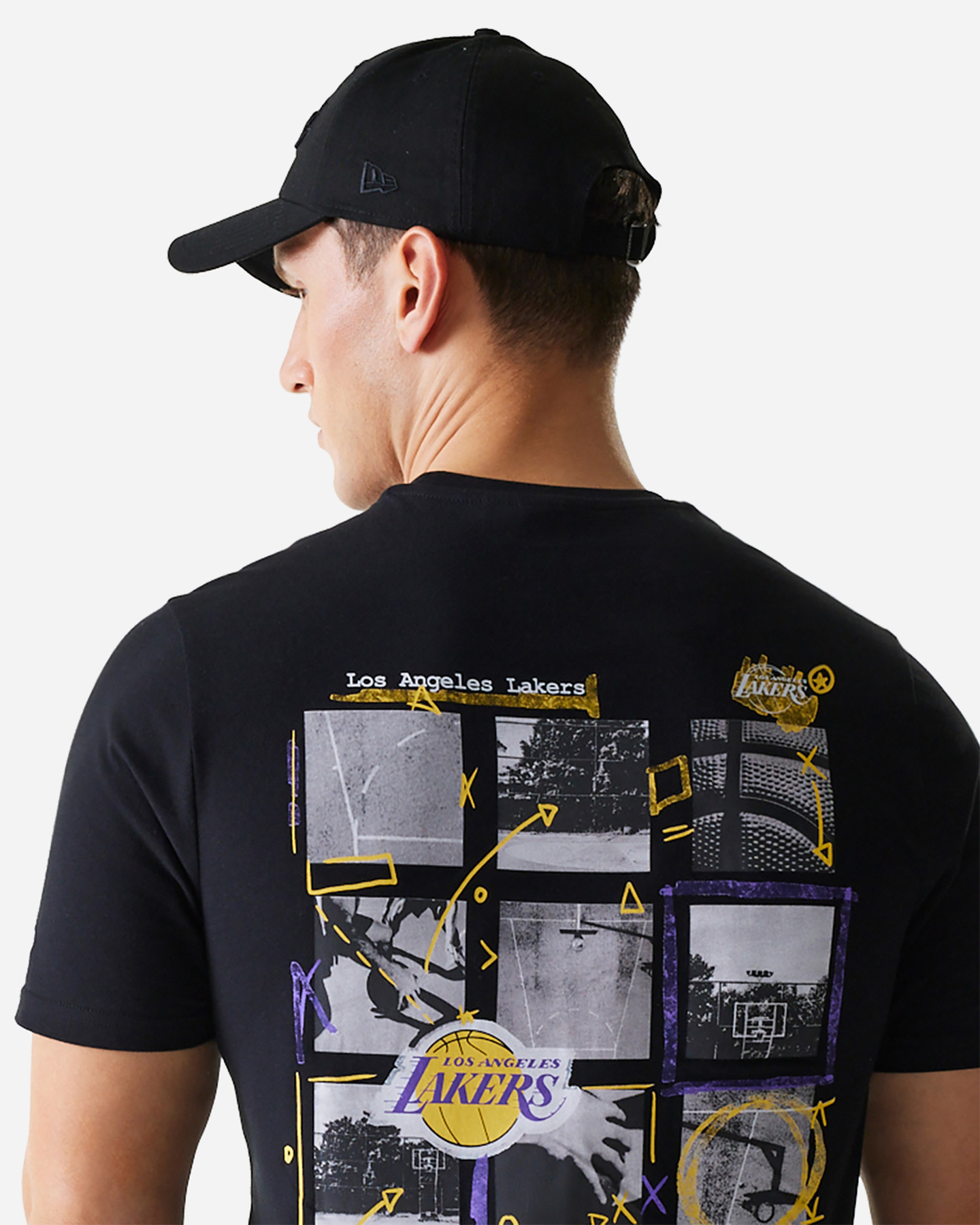 Maglia basket NEW ERA PHOTOGRAPH LOS ANGELES LAKERS M - Nero - 5 | Cisalfa Sport