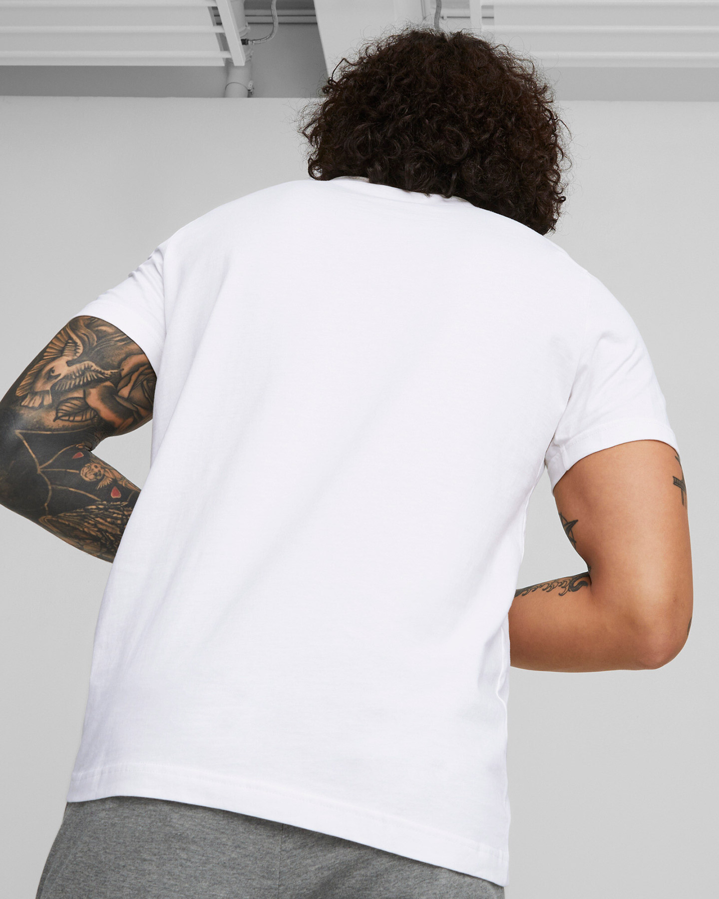 T-shirt PUMA ESSENTIAL LOGO M - Bianco - 3 | Cisalfa Sport