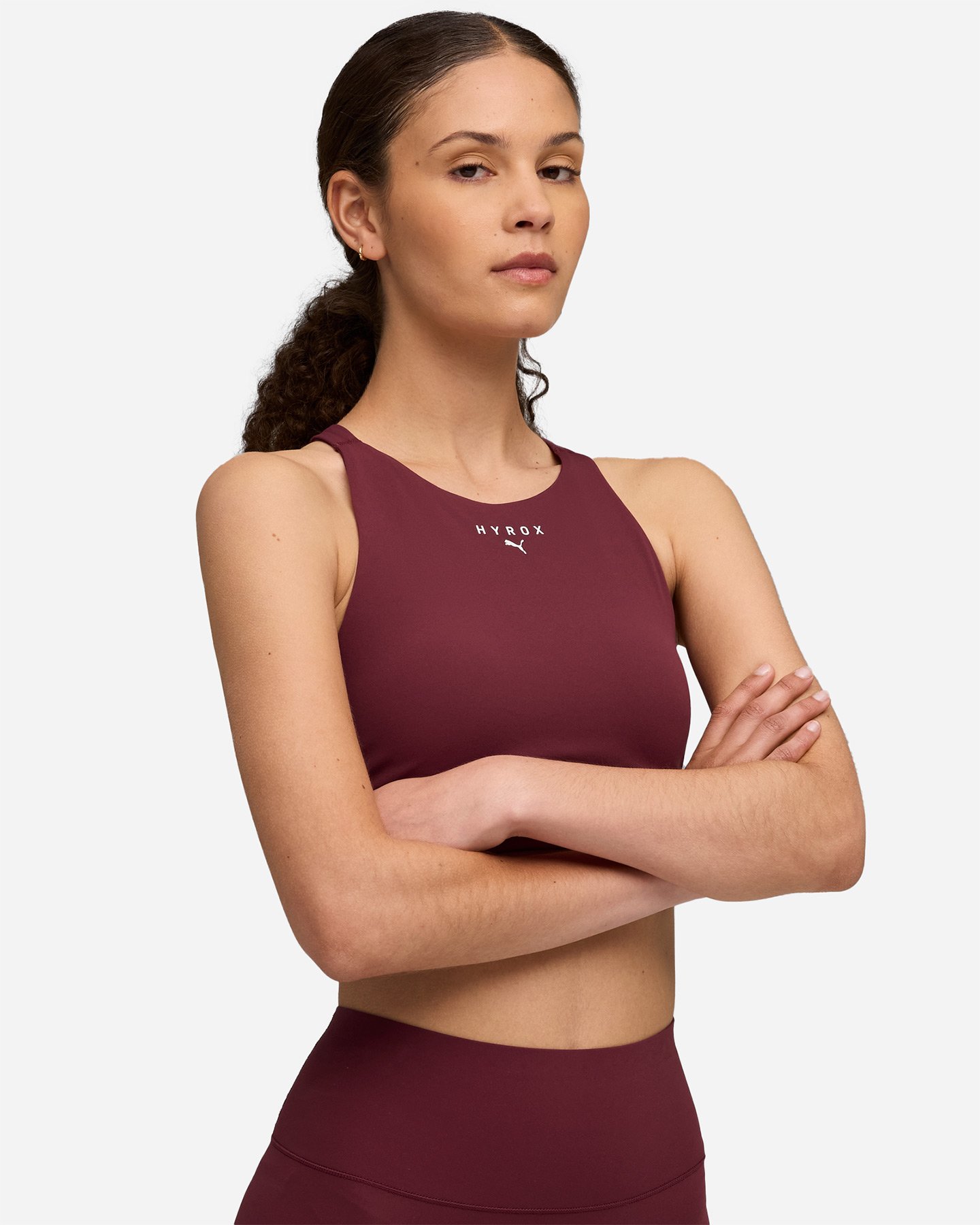 Bra training PUMA HYROX SHAPELUXE W - Rosso - 2 | Cisalfa Sport