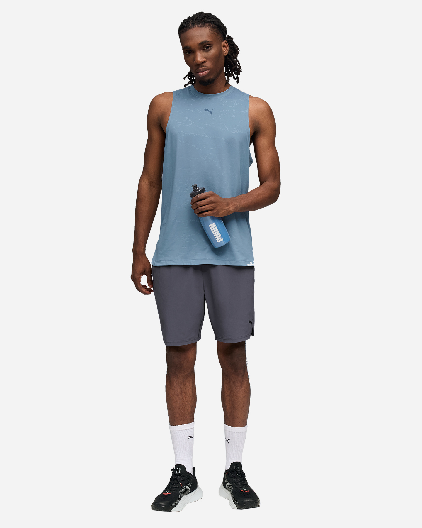 Canotta training PUMA SMALL LOGO M - Azzurro - 4 | Cisalfa Sport