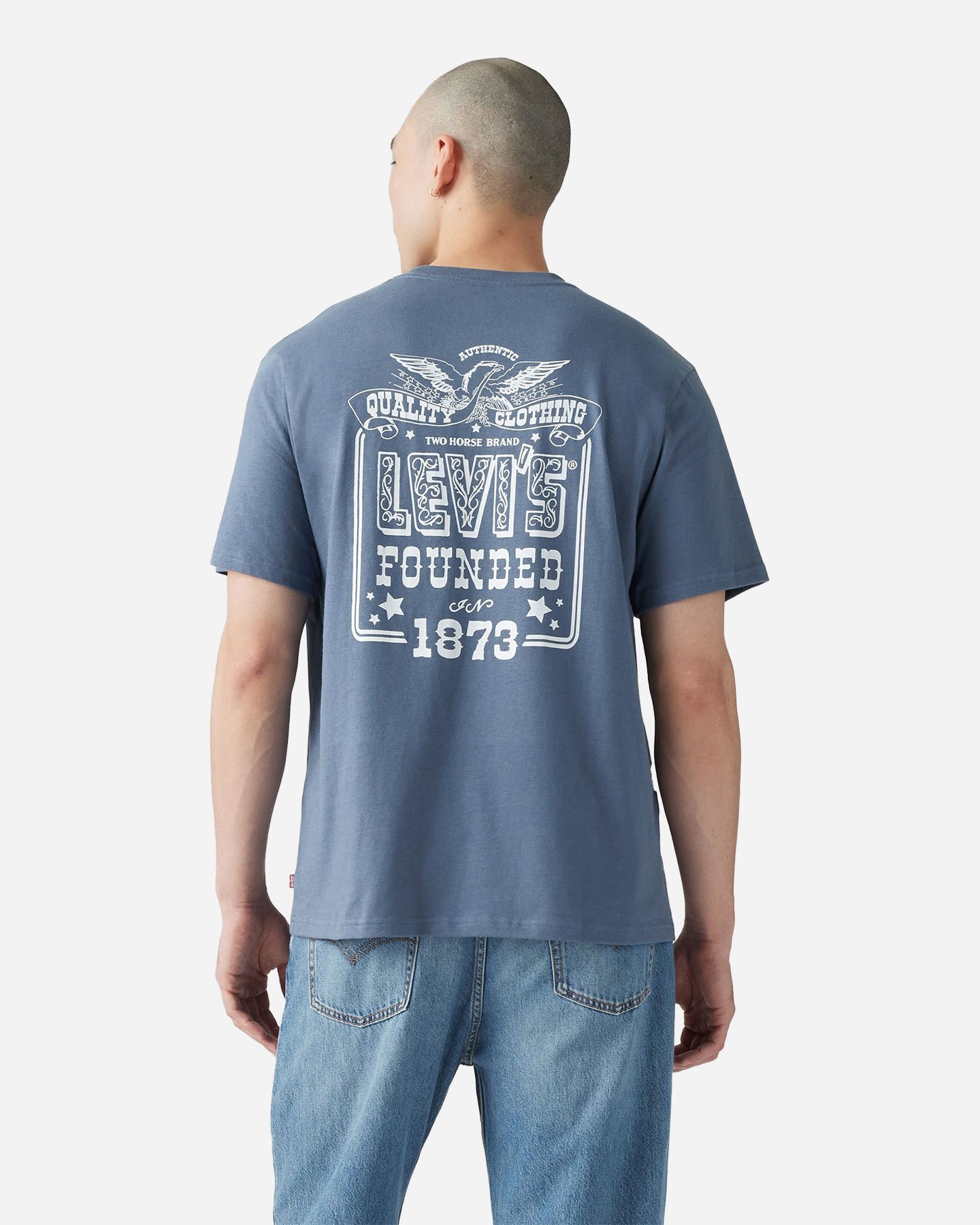 T-shirt LEVI'S RELAXED BACK LOGO M - Azzurro - 1 | Cisalfa Sport
