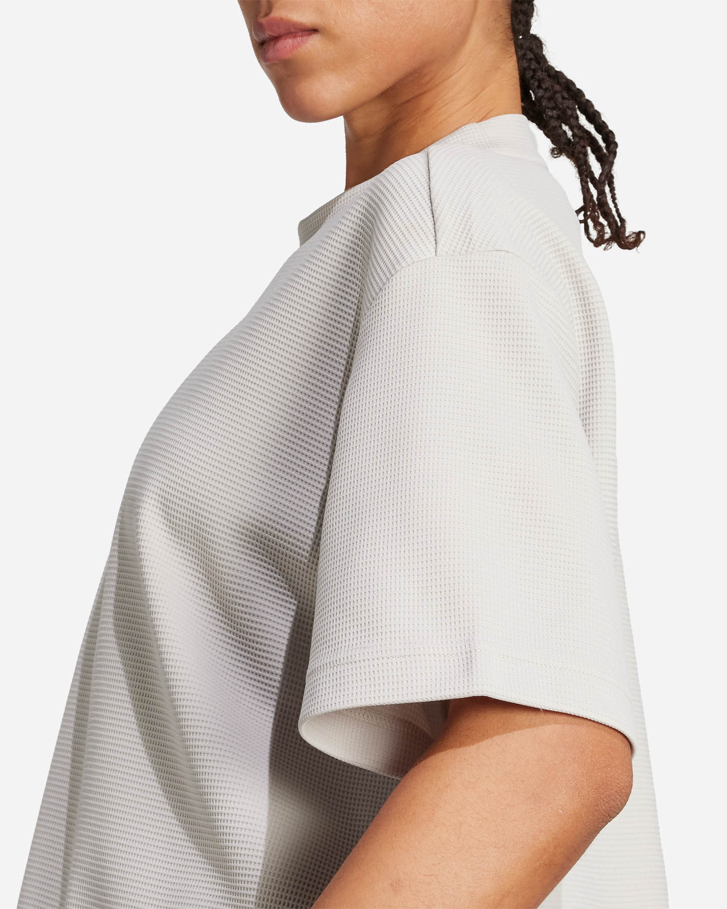 T-shirt training ADIDAS CROP YOGA W - Beige - 4 | Cisalfa Sport