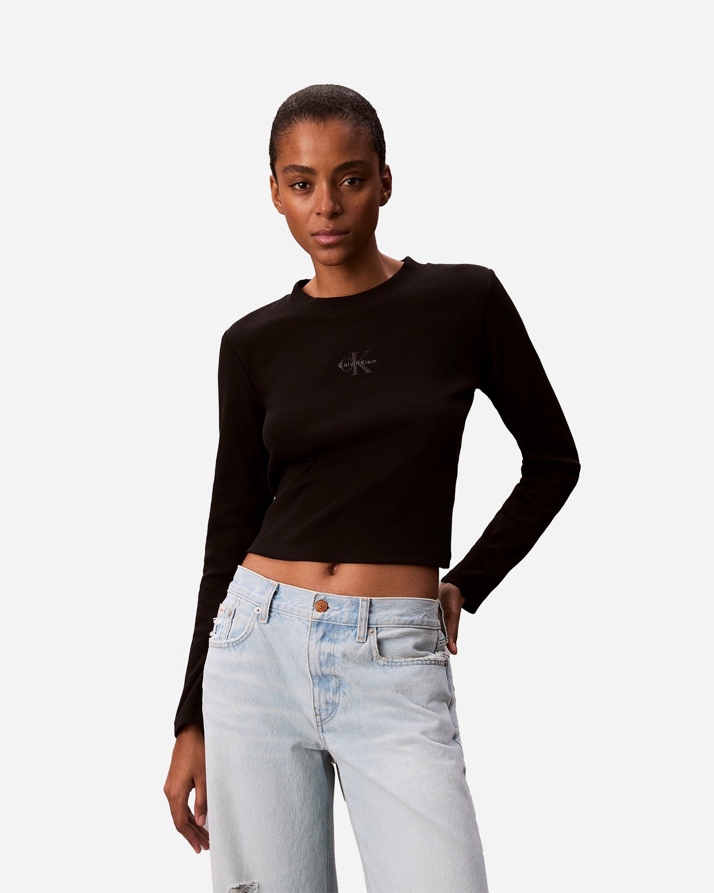 T-shirt CALVIN KLEIN JEANS LOGO W - Nero - 1 | Cisalfa Sport