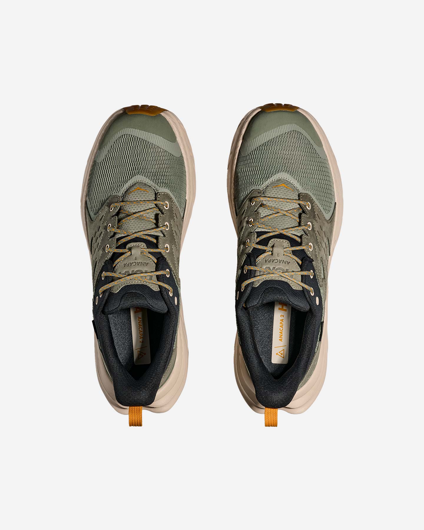 Scarpe trail HOKA ANACAPA 2 LOW GTX M - Verde - 3 | Cisalfa Sport