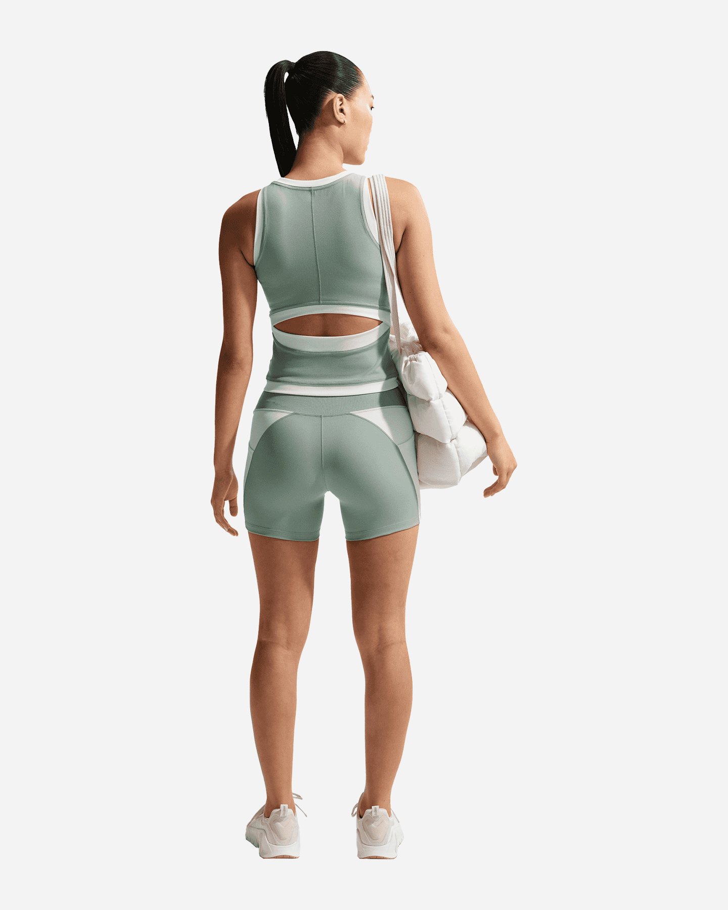 Short training NIKE DRI FIT ONE 5IN W - Verde - 2 | Cisalfa Sport