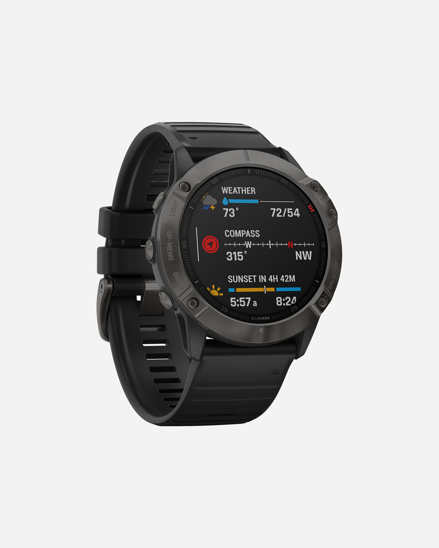 Orologio multifunzione GARMIN FENIX 6X SAPPHIRE - Nero - 3 | Cisalfa Sport