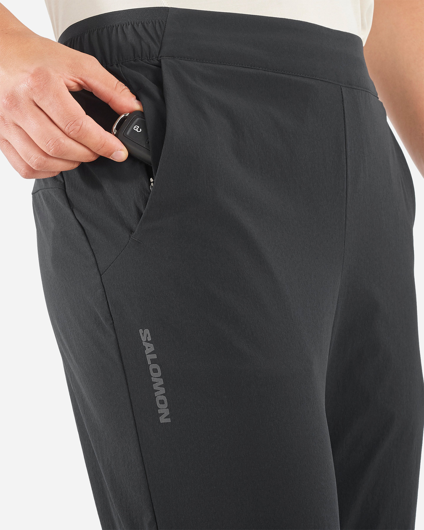 Pantalone outdoor SALOMON WAYFARER EASE W - Nero - 5 | Cisalfa Sport