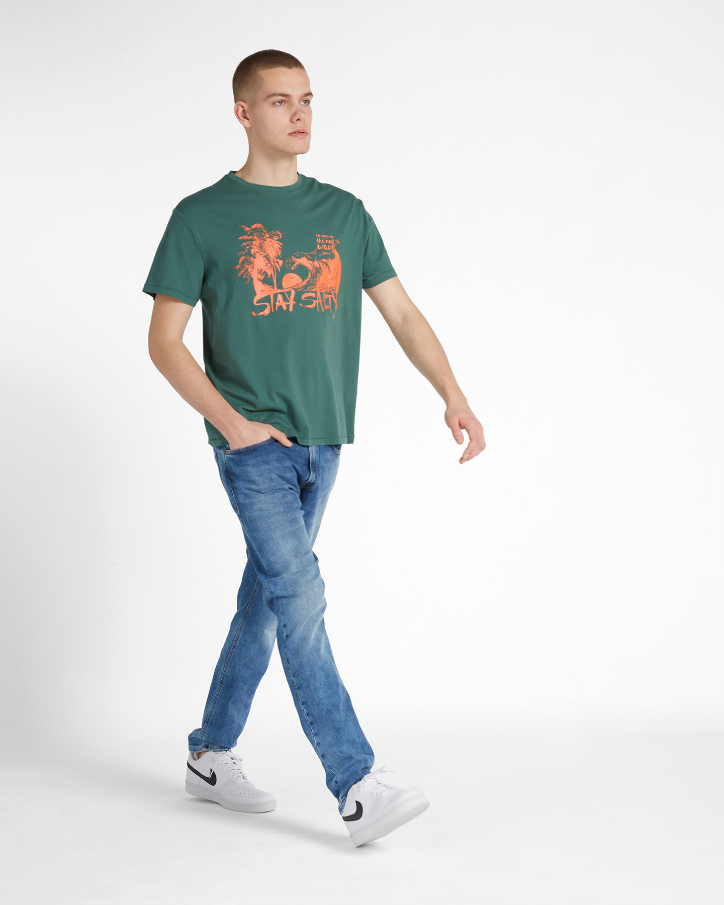 T-shirt MISTRAL LIFESTYLE M - Verde - 3 | Cisalfa Sport