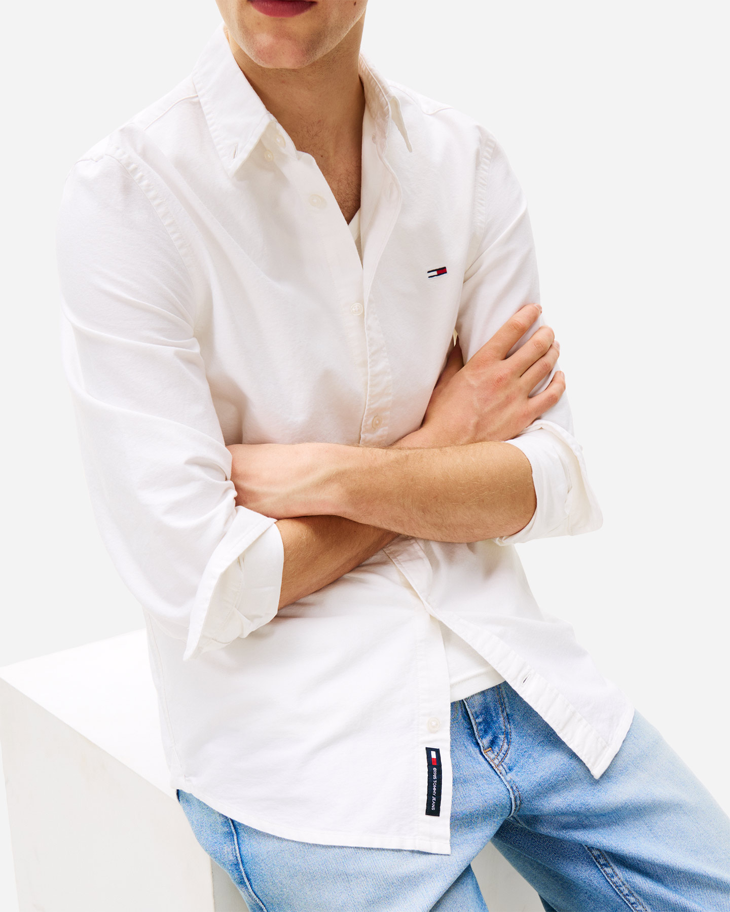 Camicia TOMMY HILFIGER CLASSIC M - Bianco - 4 | Cisalfa Sport