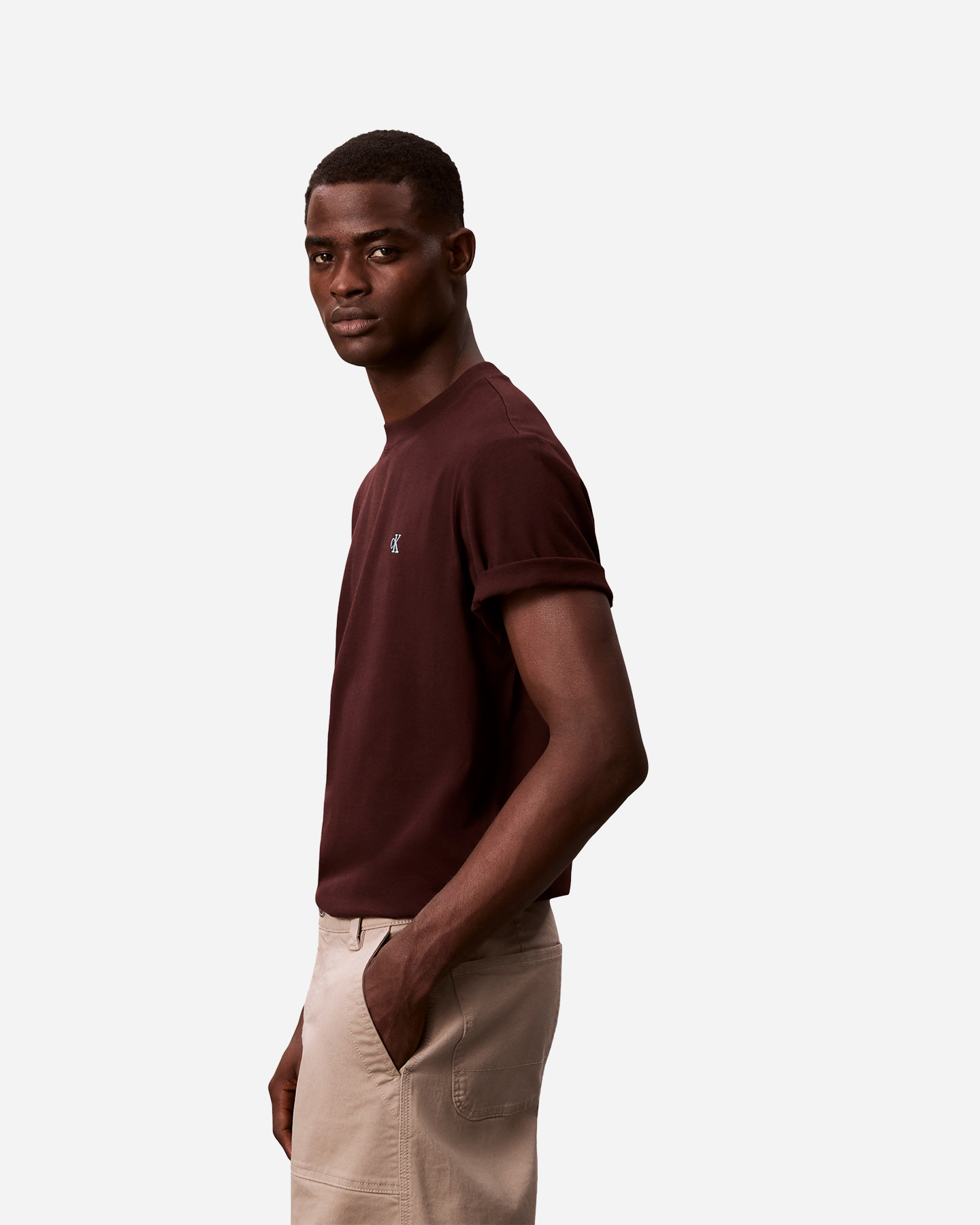 T-shirt CALVIN KLEIN JEANS EASY MONOGRAM M - Marrone - 2 | Cisalfa Sport