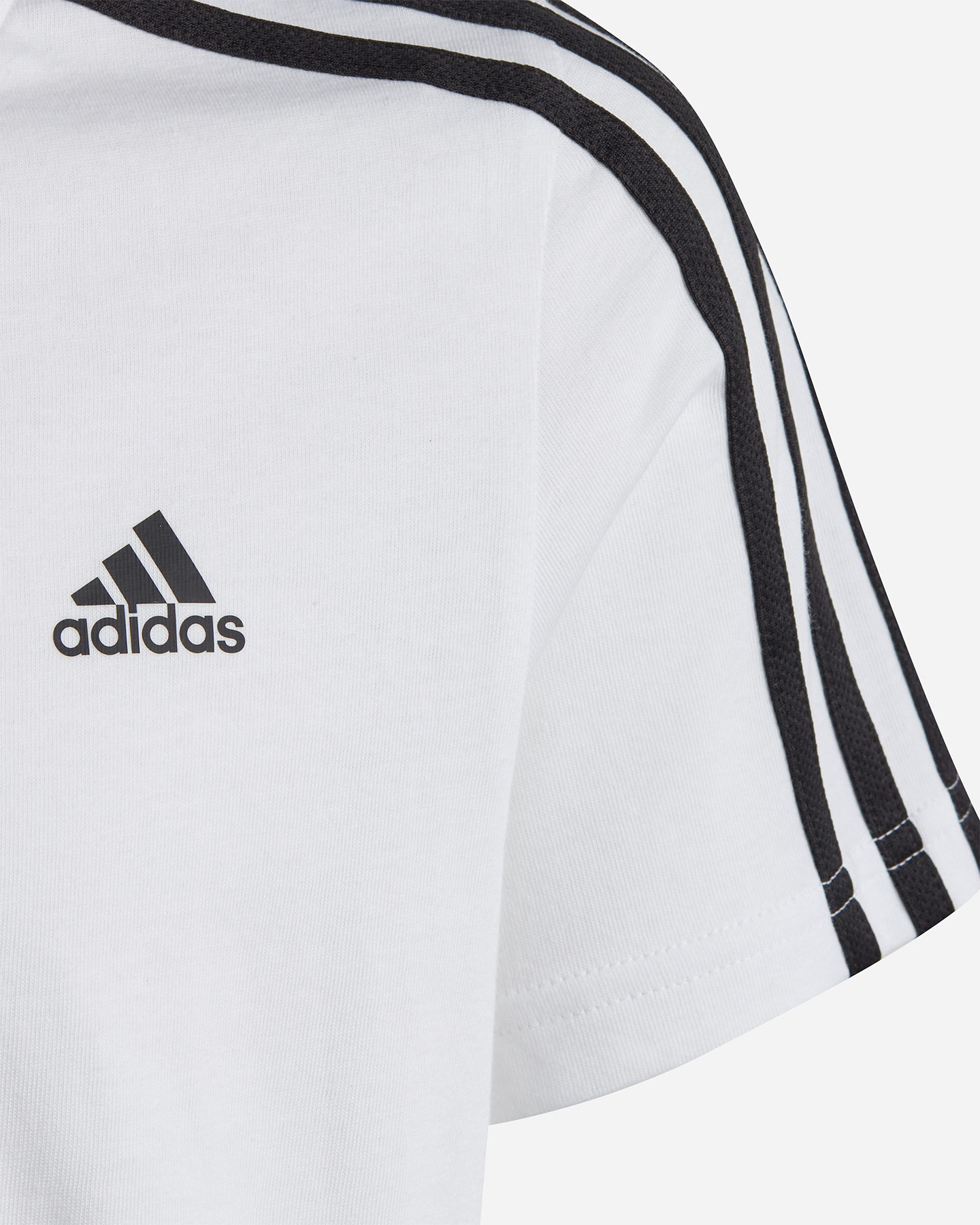 T-shirt ADIDAS ESSENTIAL 3STRIPES JR - Bianco - 4 | Cisalfa Sport