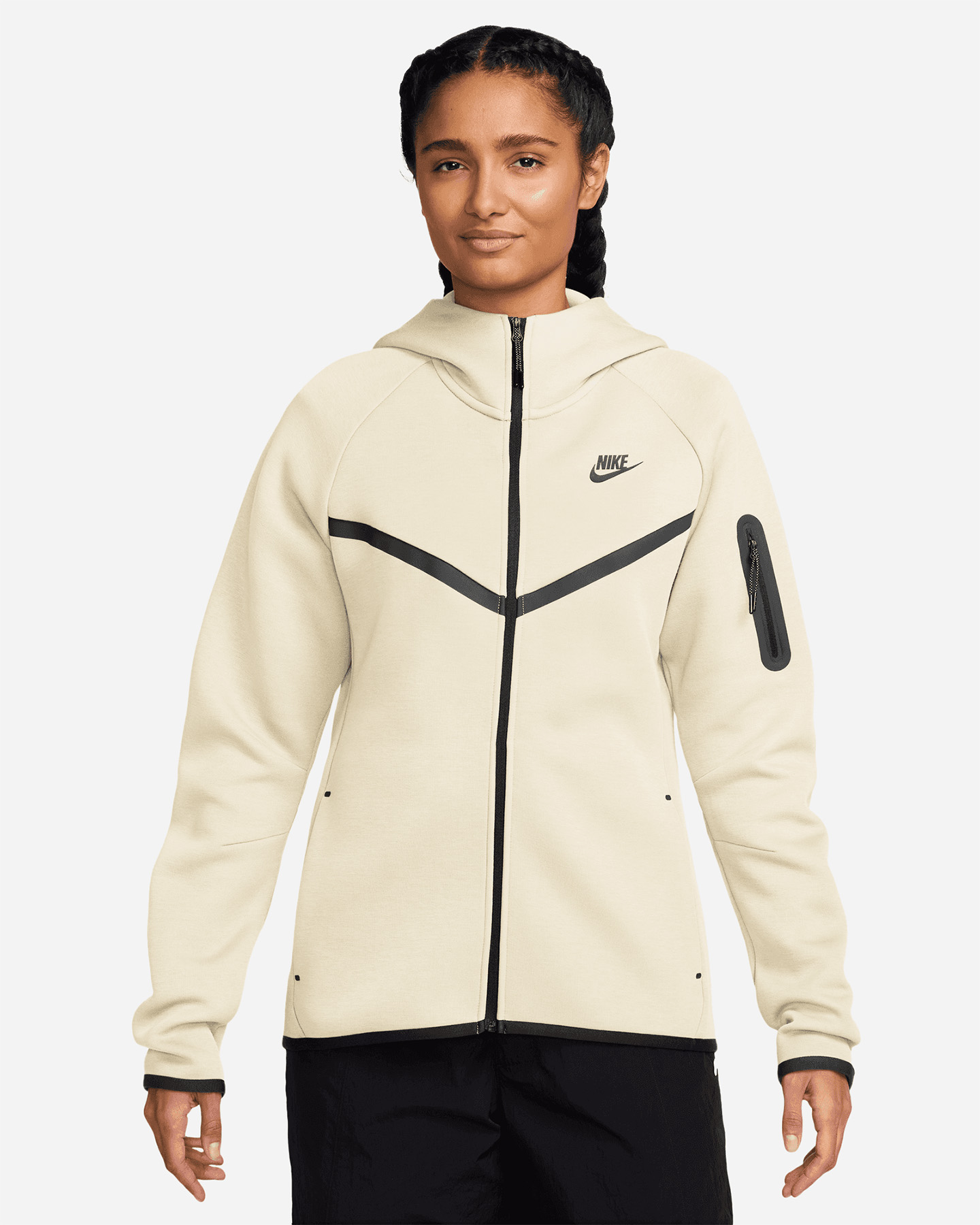 Felpa NIKE TECH FLEECE W - Bianco - 0 | Cisalfa Sport