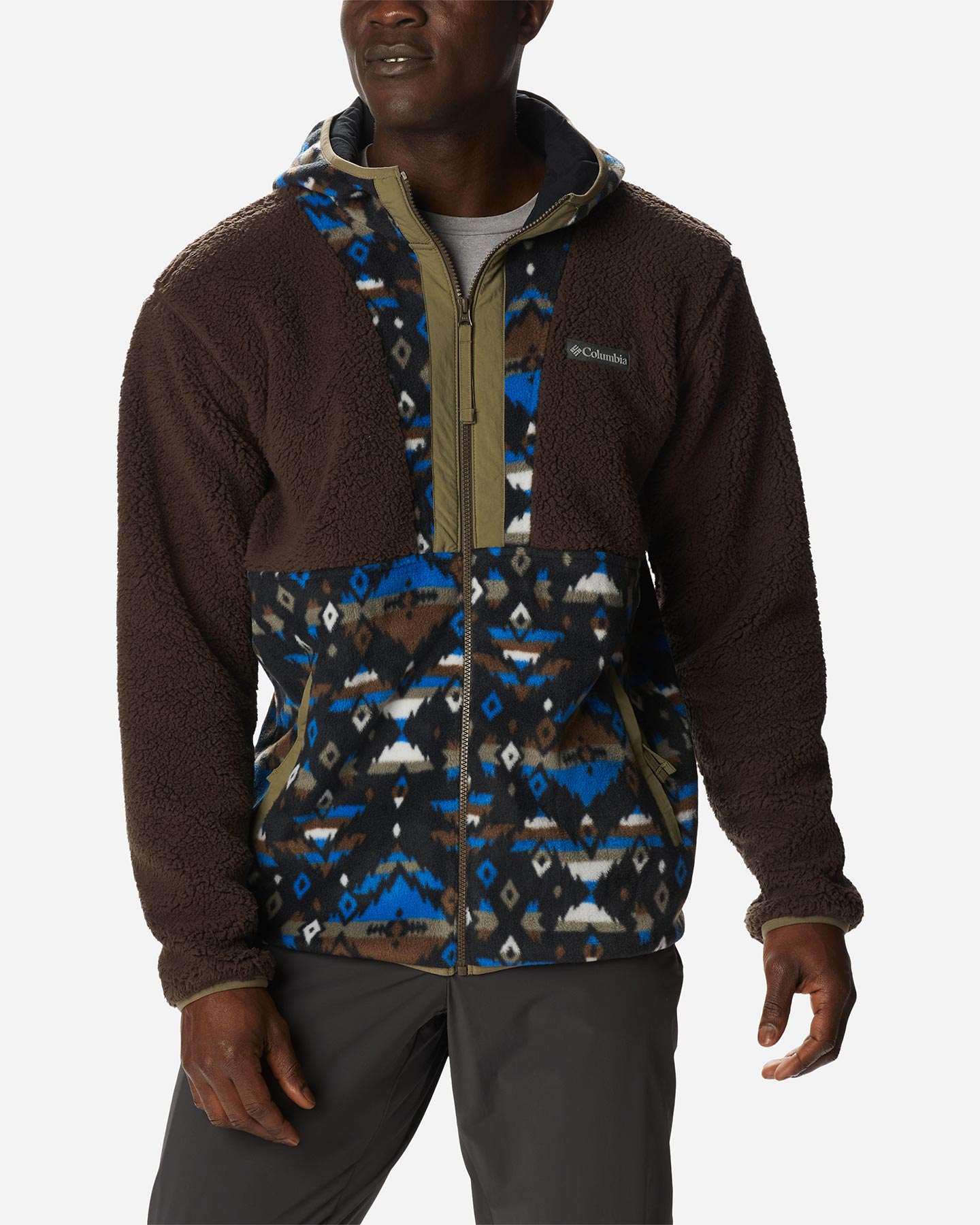 Felpa COLUMBIA FZ BACKBOWL PRINTED M - Verde - 0 | Cisalfa Sport