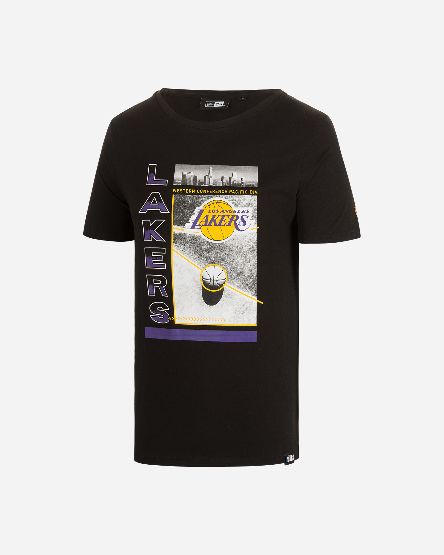T-shirt NEW ERA NBA COURT PHOTO LAKERS M - 0 | Cisalfa Sport