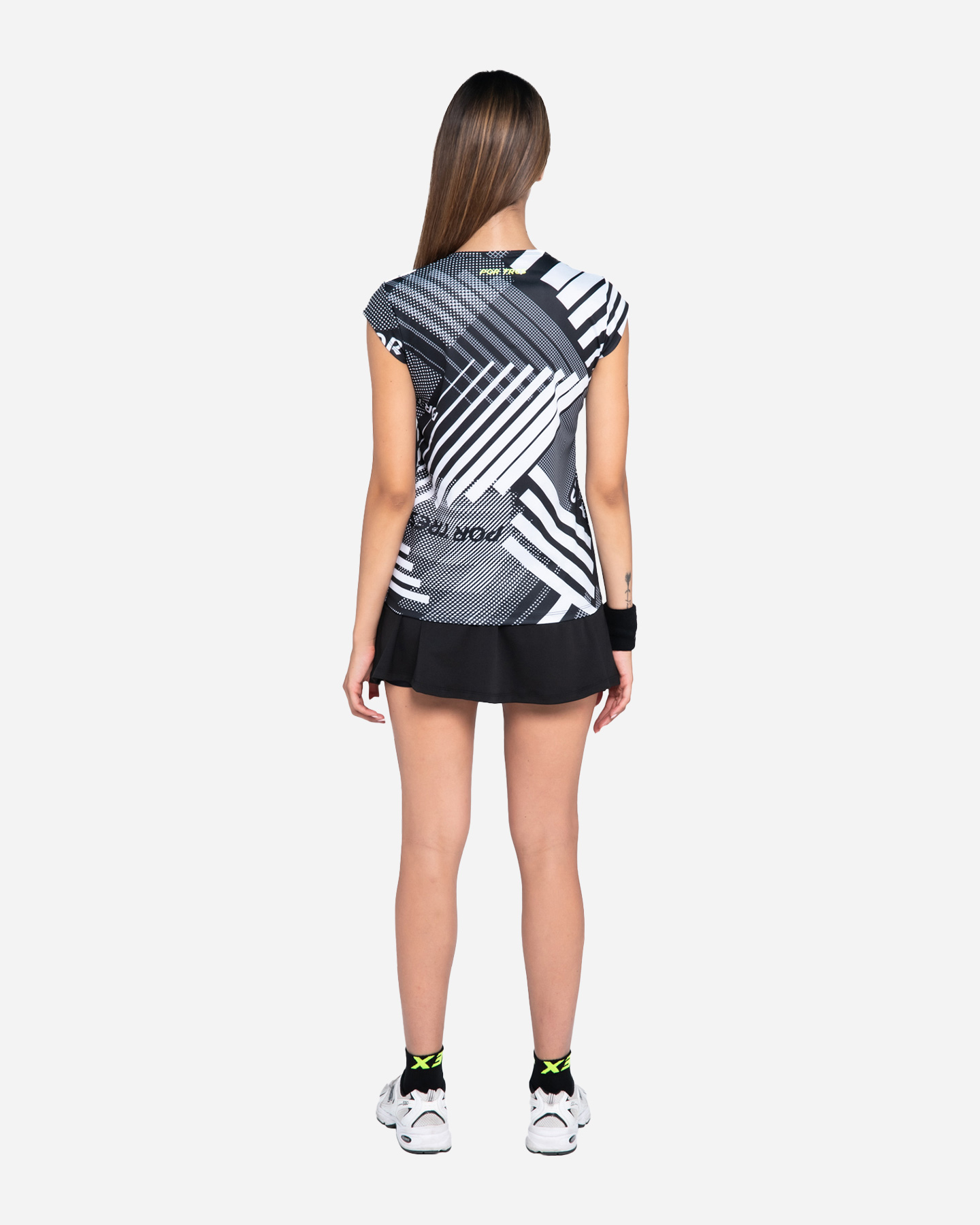 T-shirt tennis X3 POR TRES TENERIFE W - Nero - 3 | Cisalfa Sport