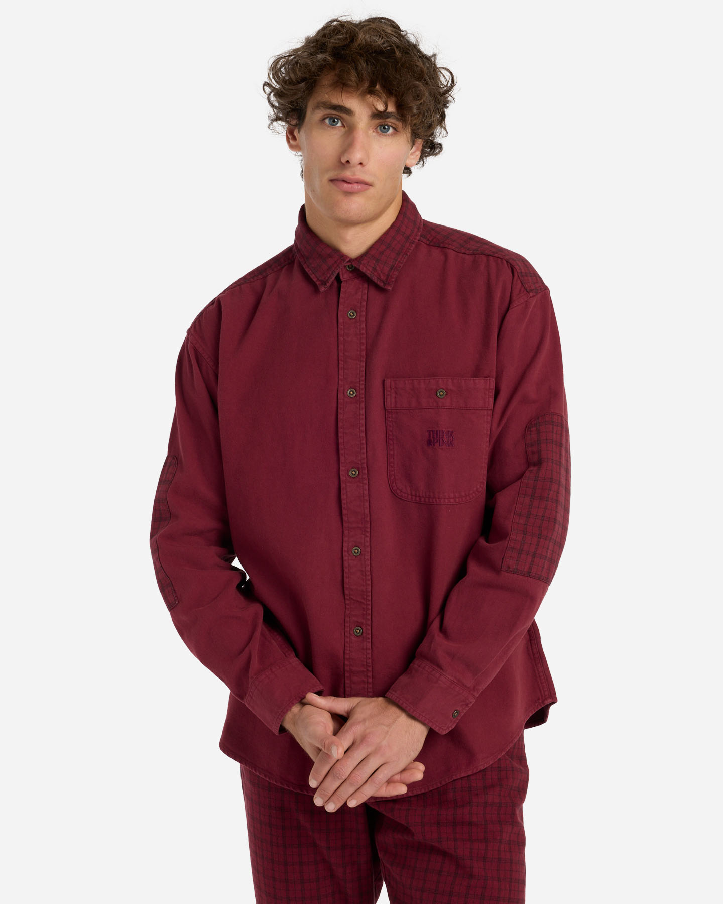 Camicia THINK PINK CHECK M - Rosso - 1 | Cisalfa Sport