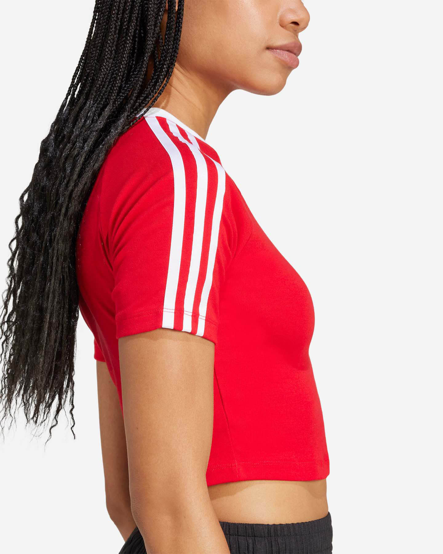 T-shirt ADIDAS 3STRIPES W - Rosso - 5 | Cisalfa Sport
