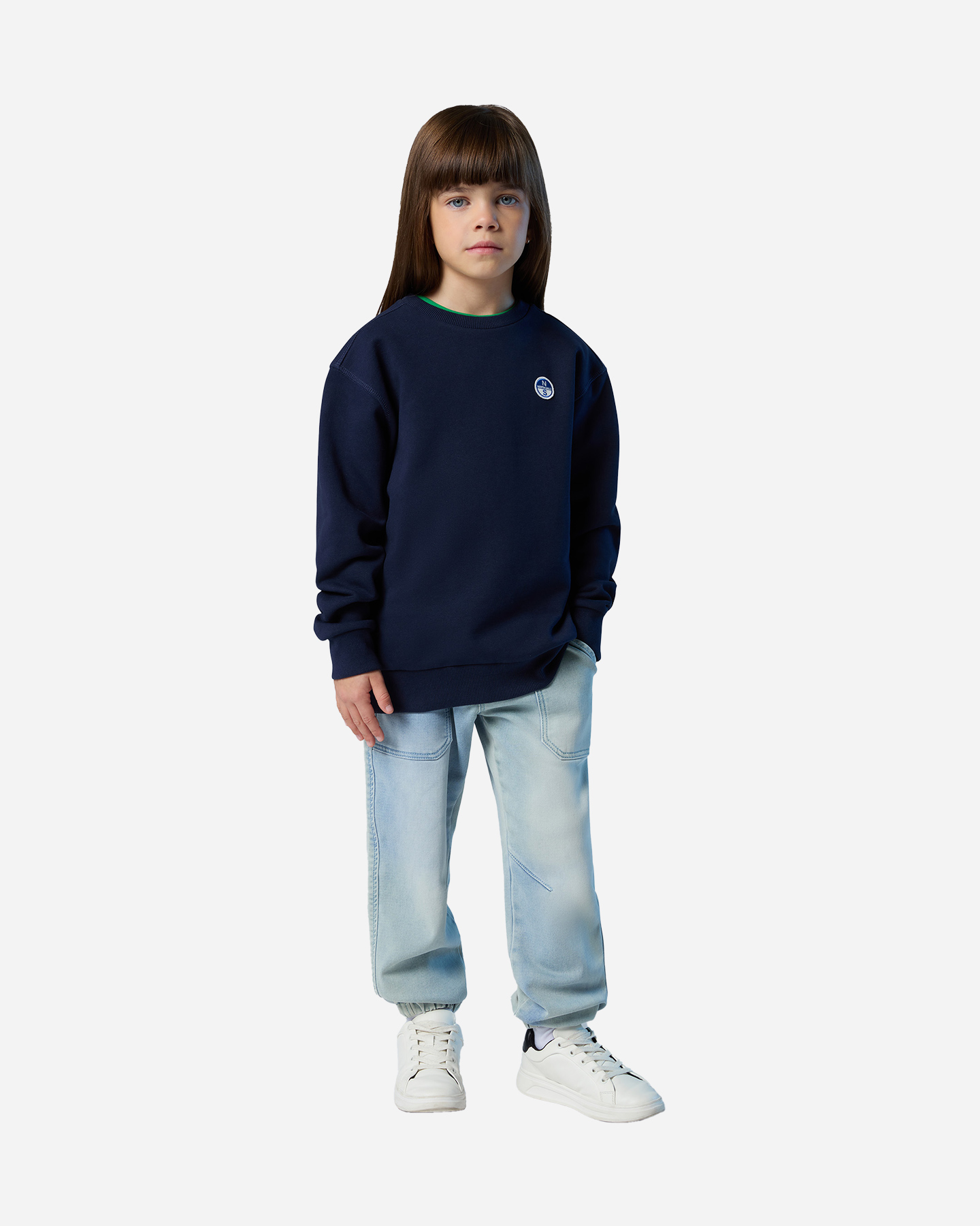 Felpa NORTH SAILS LOGO CHEST JR - Blu - 4 | Cisalfa Sport
