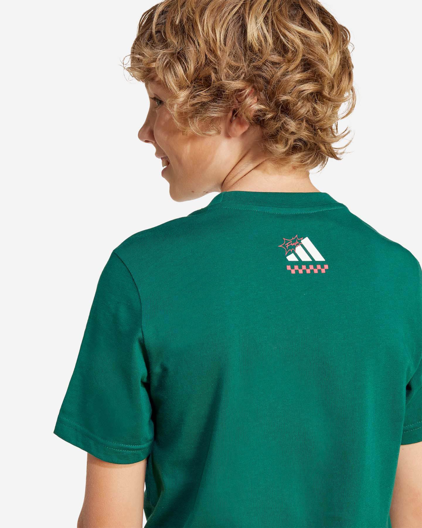 T-shirt ADIDAS PIZZA LOGO JR - Verde - 4 | Cisalfa Sport