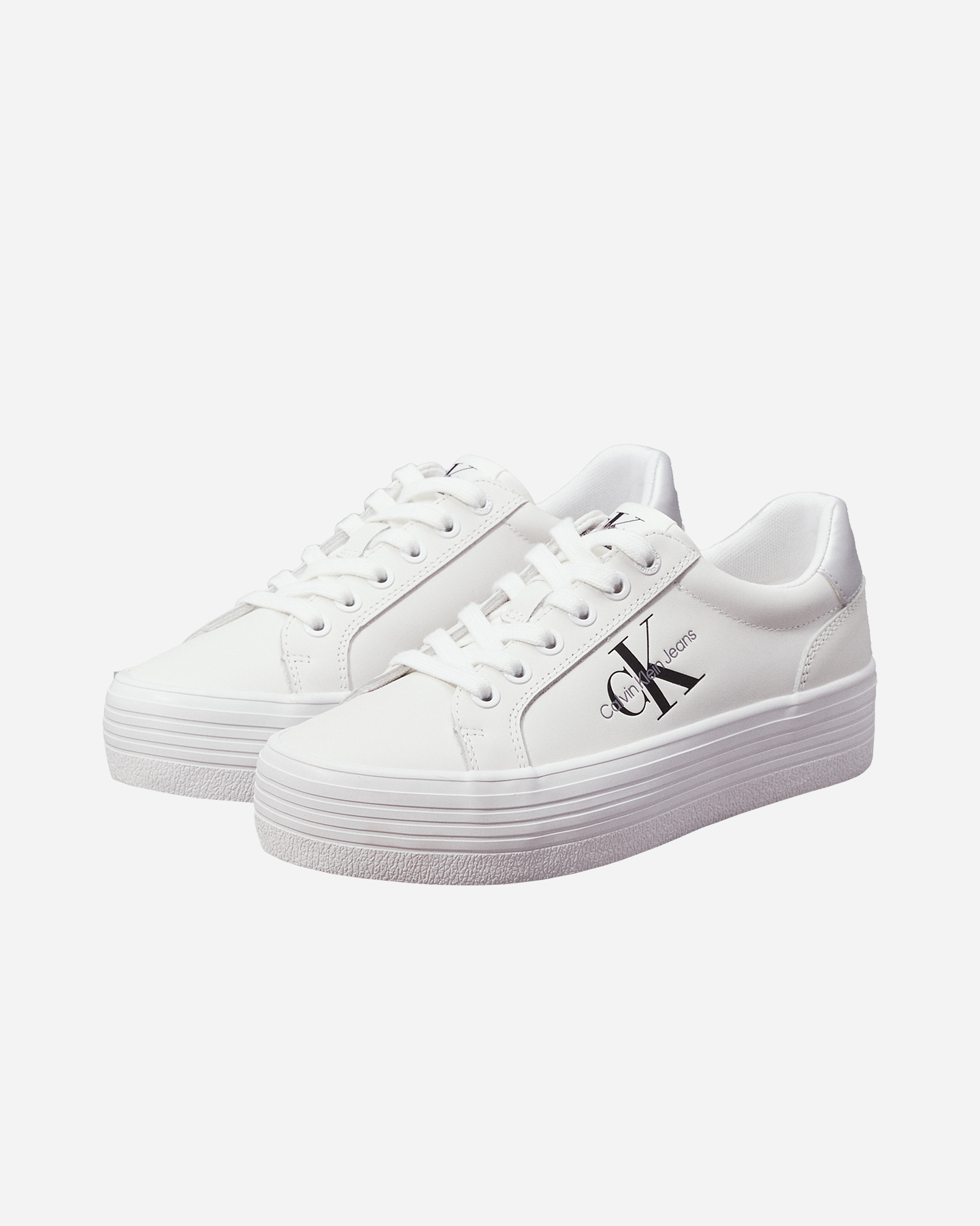 Scarpe sneakers CALVIN KLEIN JEANS VULC FLATFORM LACEUP W - Bianco - 1 | Cisalfa Sport