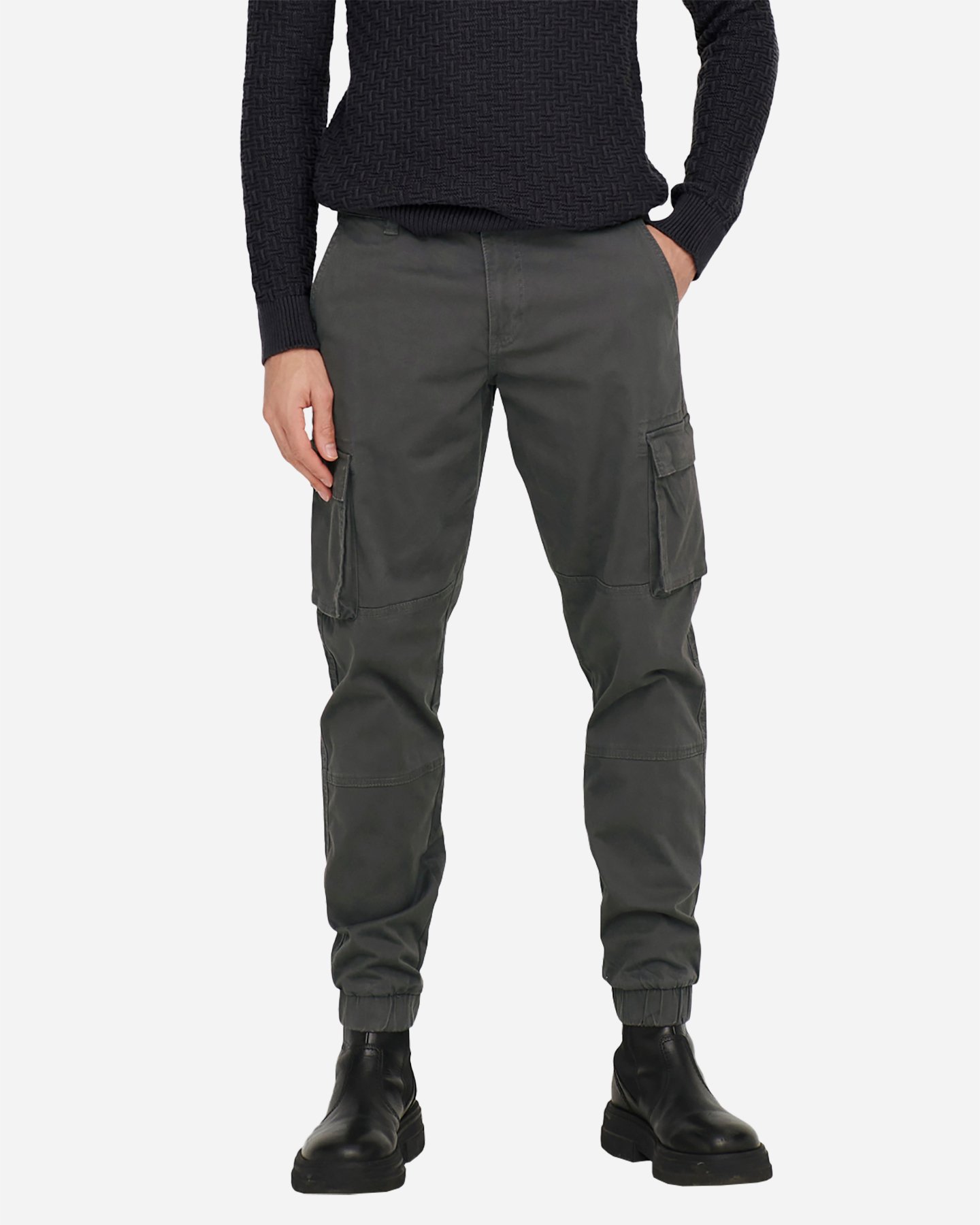 Pantalone ONLY & SONS CAM CARGO M - Grigio - 2 | Cisalfa Sport