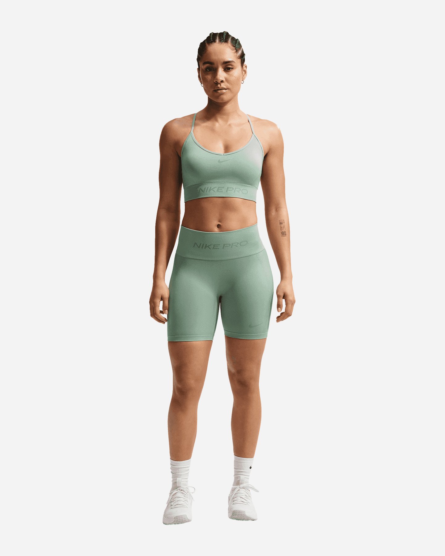 Bra training NIKE SEAMLESS LS PRO W - Verde - 1 | Cisalfa Sport