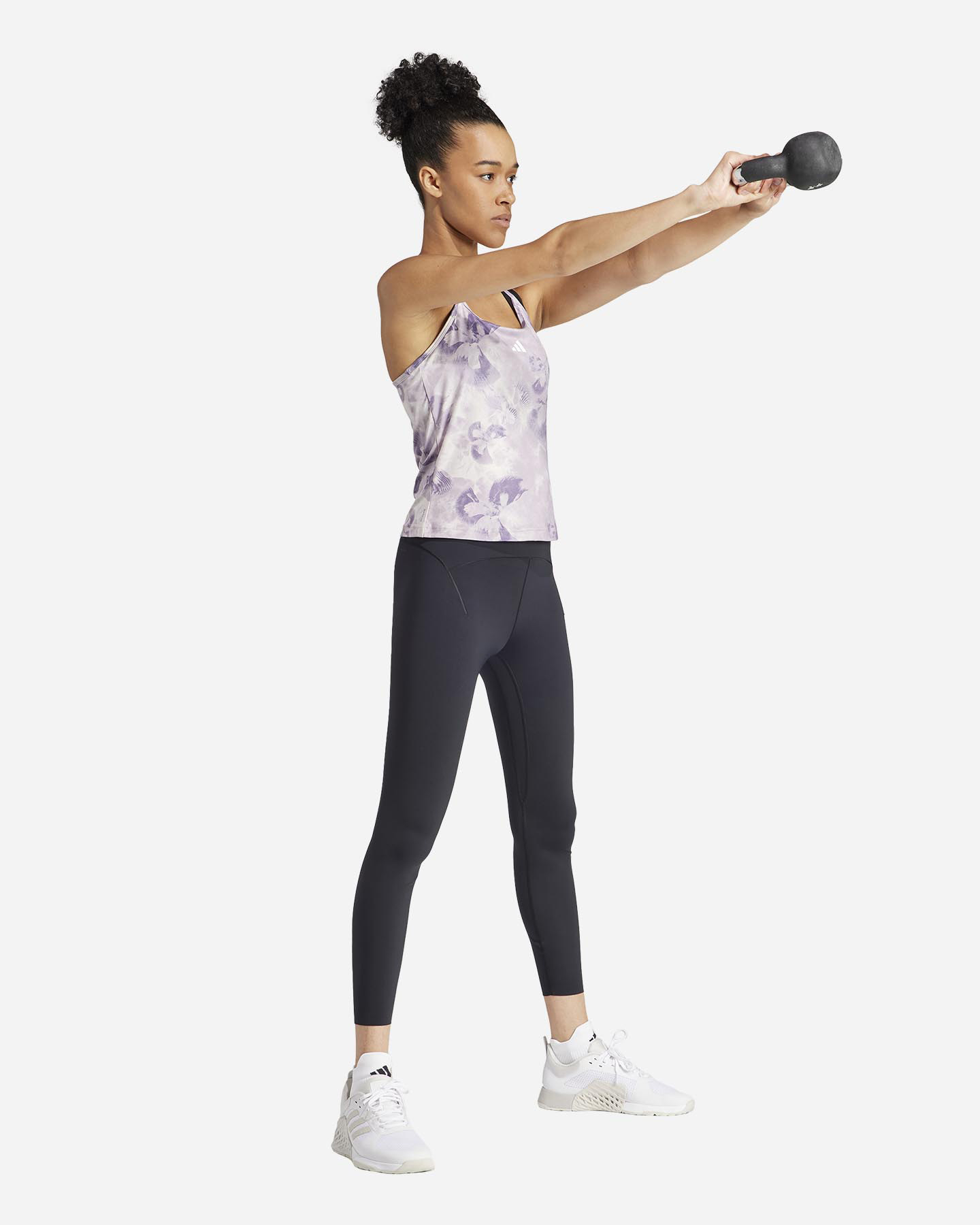Canotta training ADIDAS ALL OVER FLOWER W - Lilla - 3 | Cisalfa Sport
