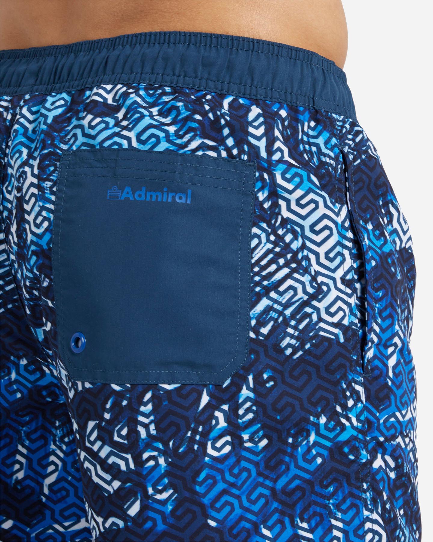 Boxer mare ADMIRAL GEOMETRIC M - Blu - 3 | Cisalfa Sport