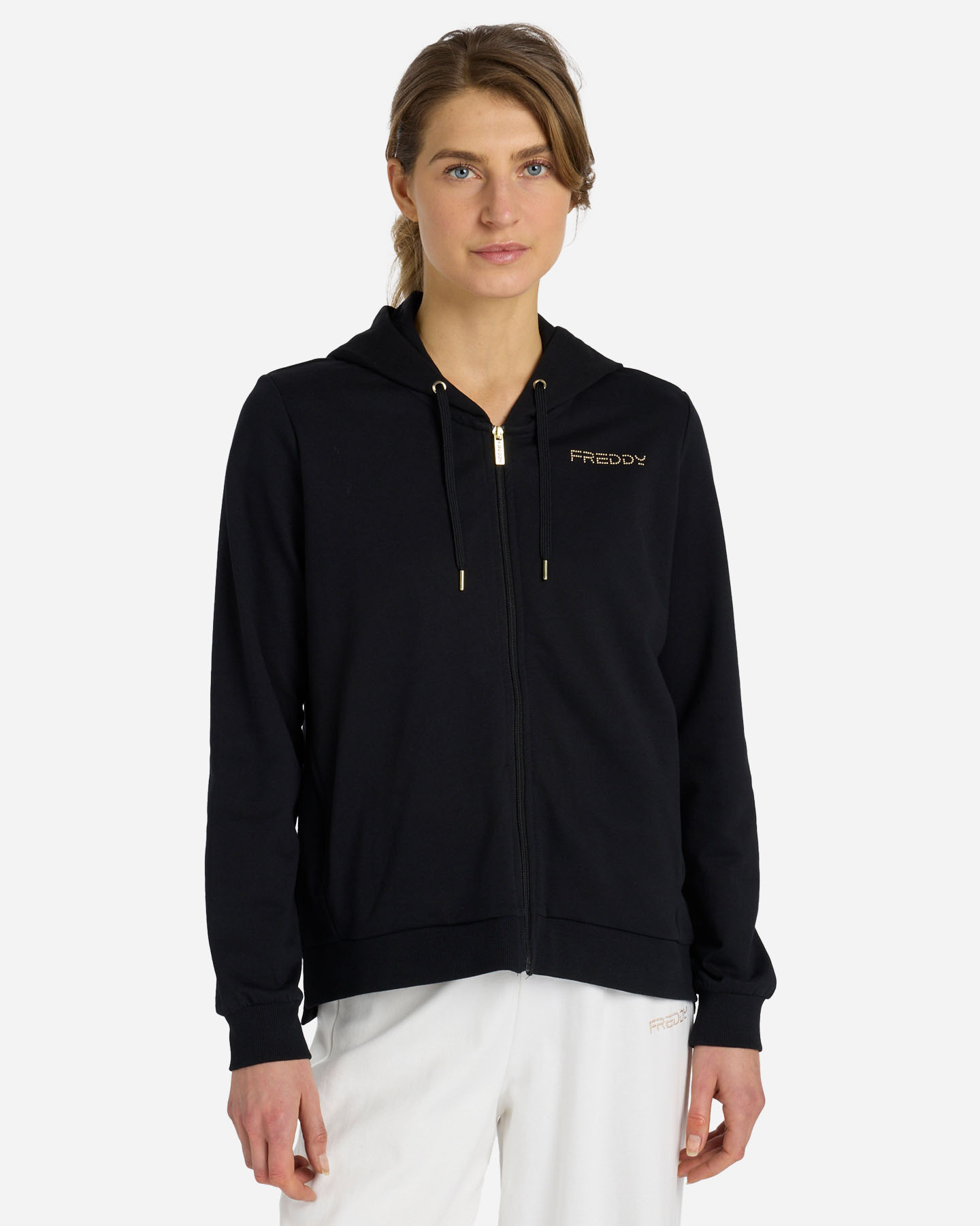 Felpa FREDDY SMALL LOGO W - Nero - 1 | Cisalfa Sport