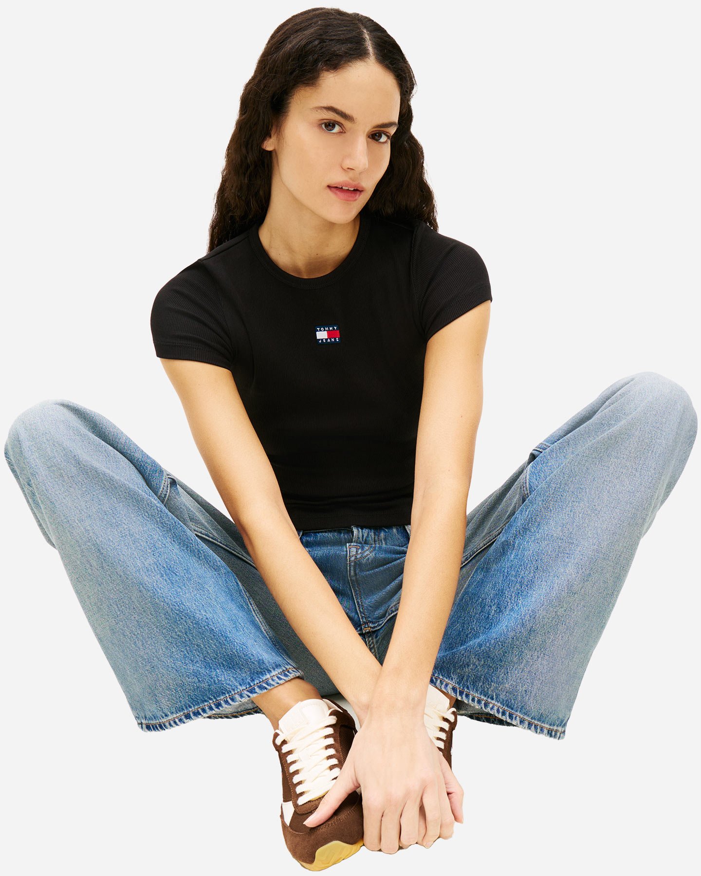 T-shirt TOMMY HILFIGER RIB BADGE W - Nero - 4 | Cisalfa Sport