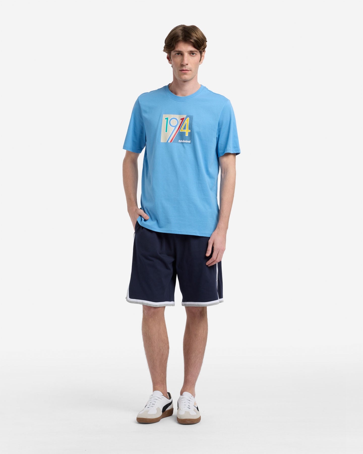 T-shirt ADMIRAL ESSENTIAL COLLEGE M - Azzurro - 2 | Cisalfa Sport