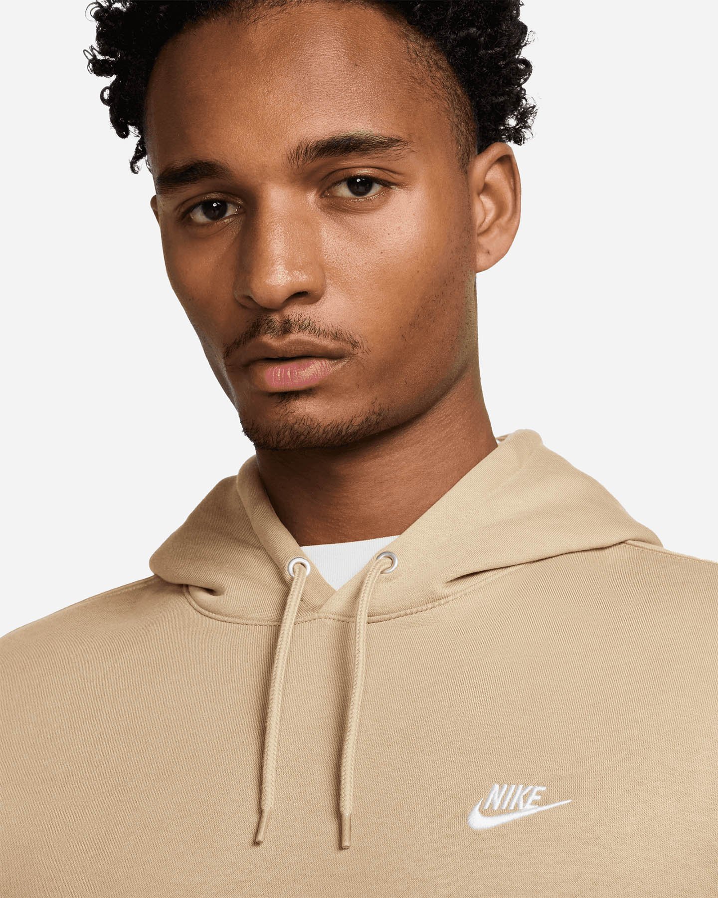 Felpa NIKE CLASSIC M - Beige - 3 | Cisalfa Sport