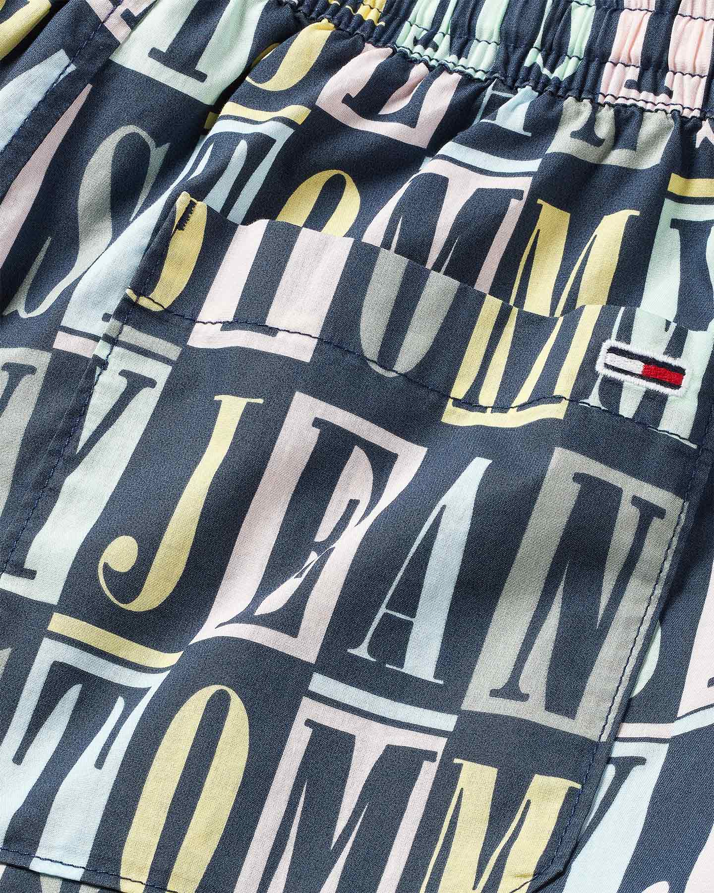 Bermuda TOMMY HILFIGER BEACH REPEAT LETTER M - Blu - 1 | Cisalfa Sport