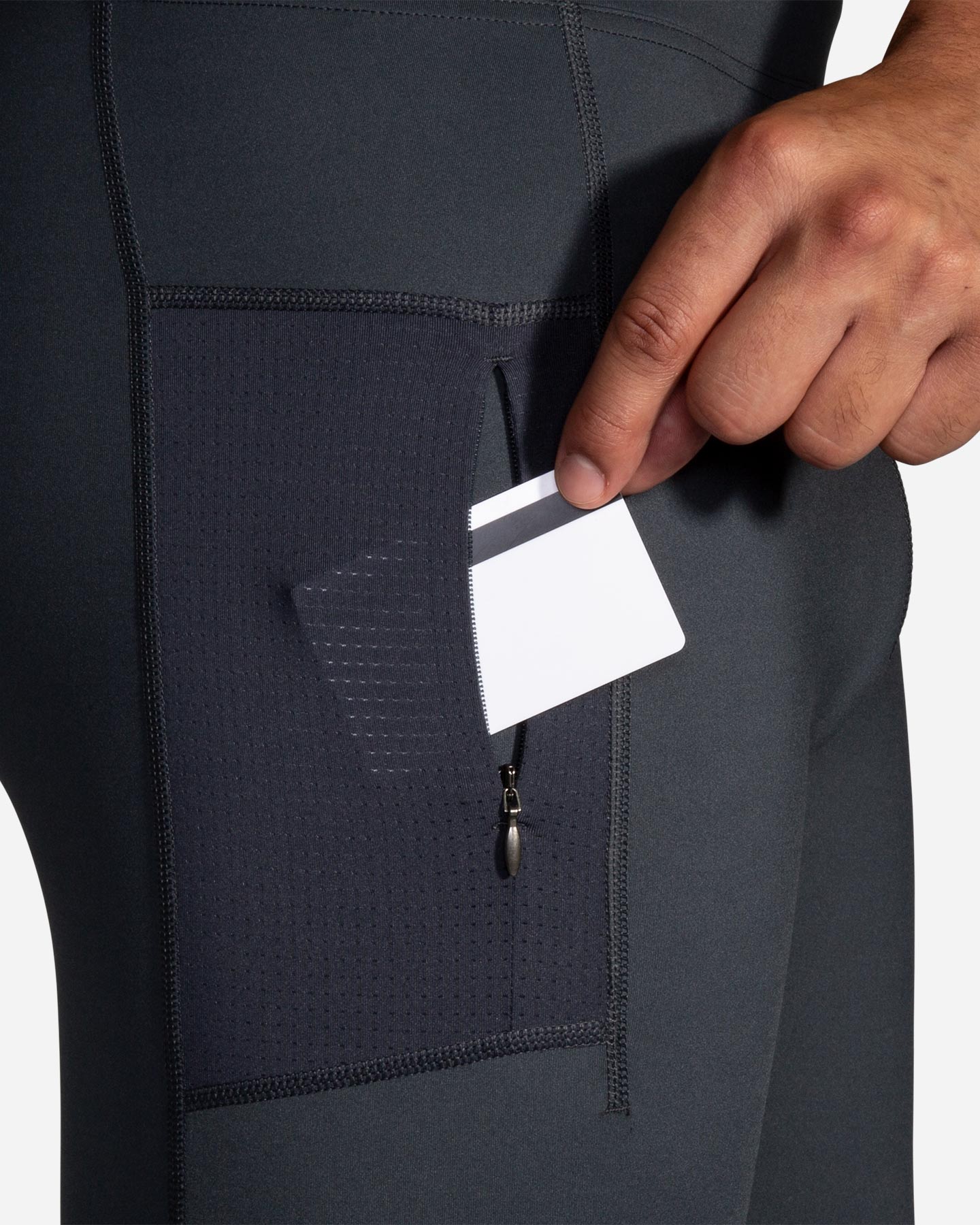 Fuseaux running BROOKS RUN VISIBLE M - Grigio - 5 | Cisalfa Sport