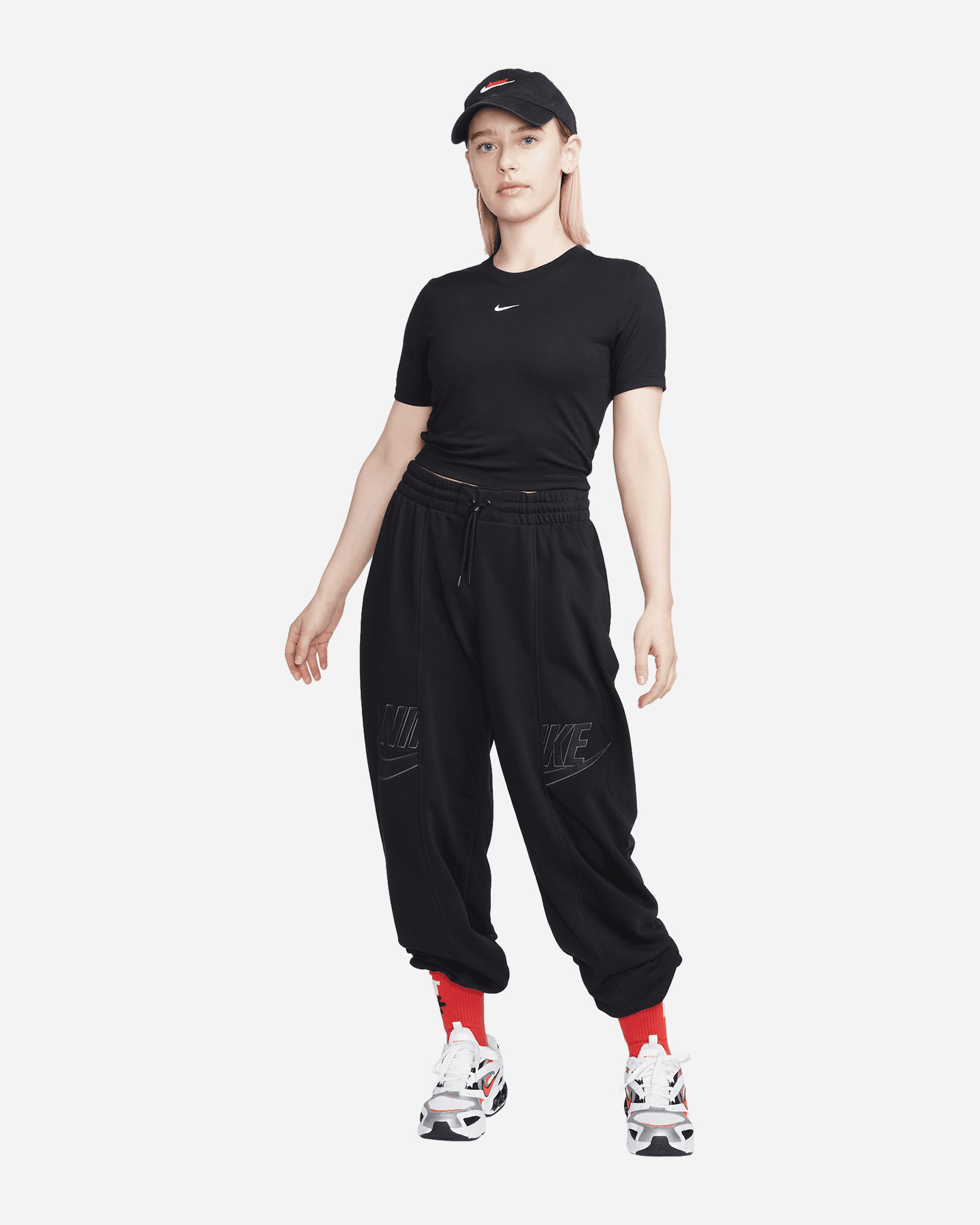 T-shirt NIKE CROP ESSENTIALS W - Nero - 3 | Cisalfa Sport
