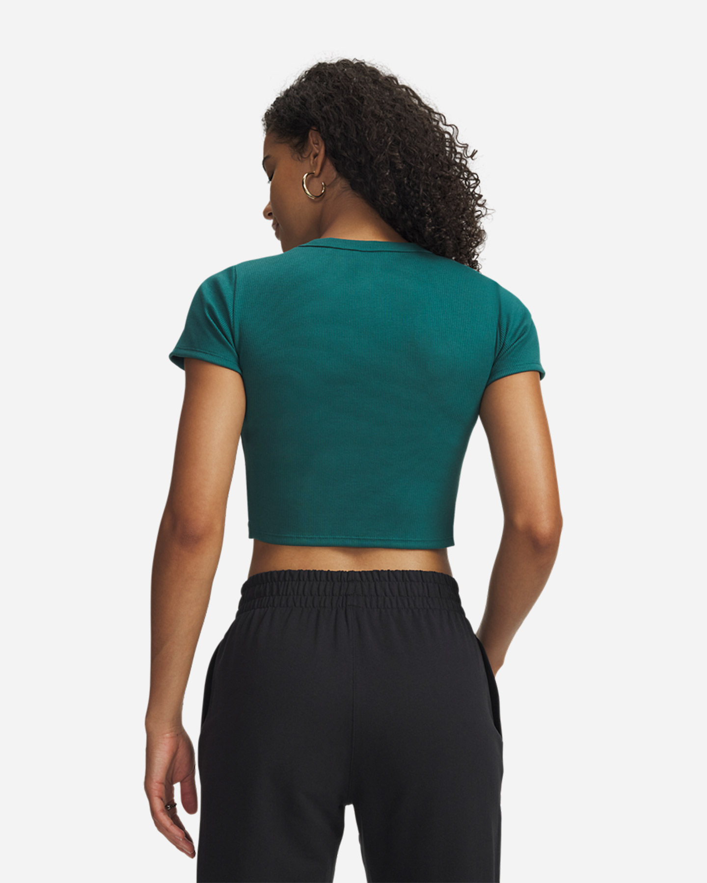 T-shirt UNDER ARMOUR RIVAL RIB W - Verde - 1 | Cisalfa Sport