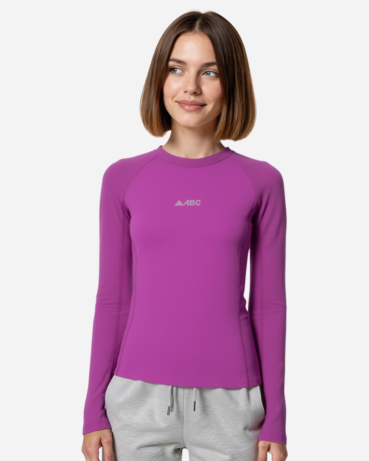Maglia running ABC TECH W - Viola - 3 | Cisalfa Sport