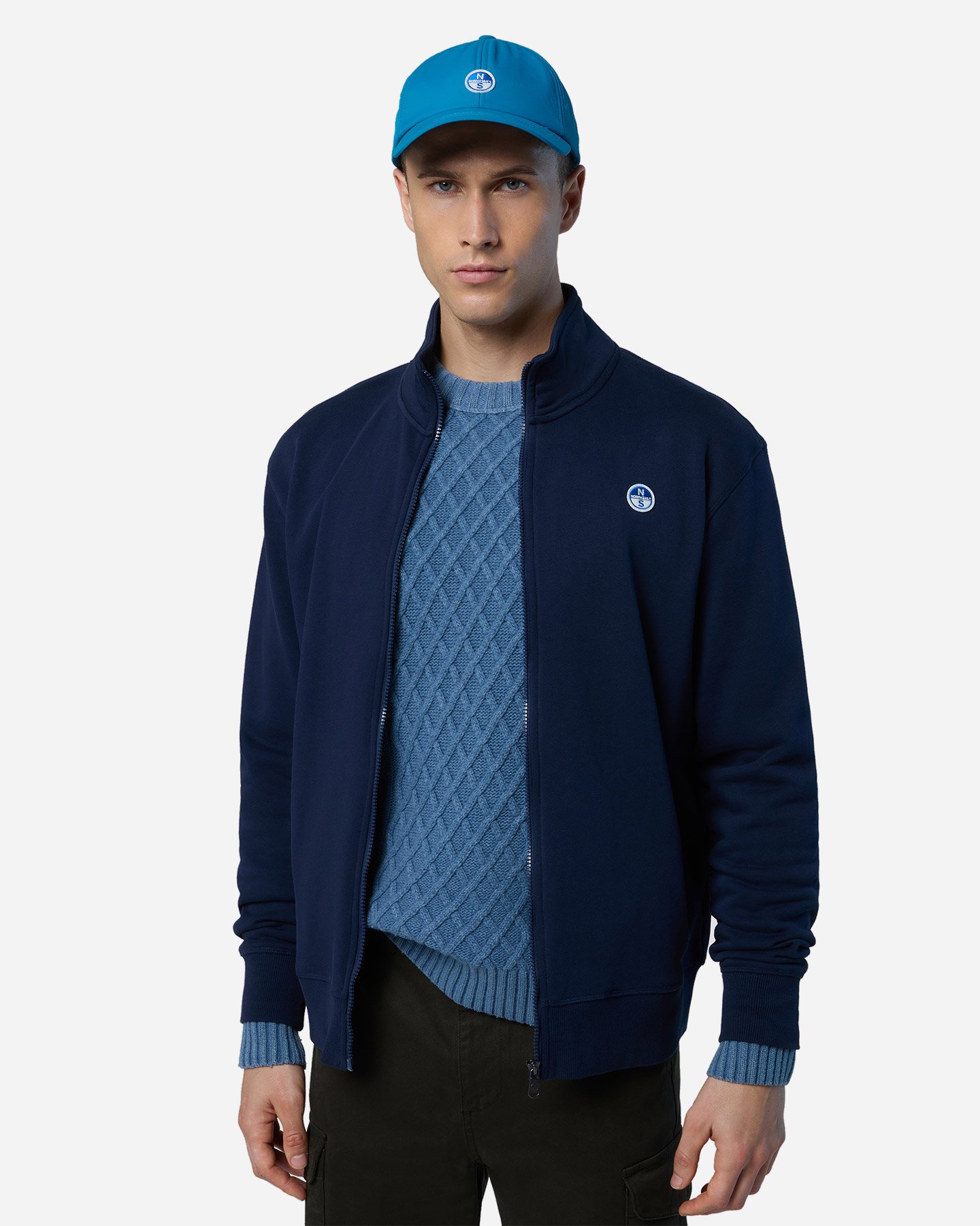 Felpa NORTH SAILS SMALL PATCH M - Blu Navy - 2 | Cisalfa Sport