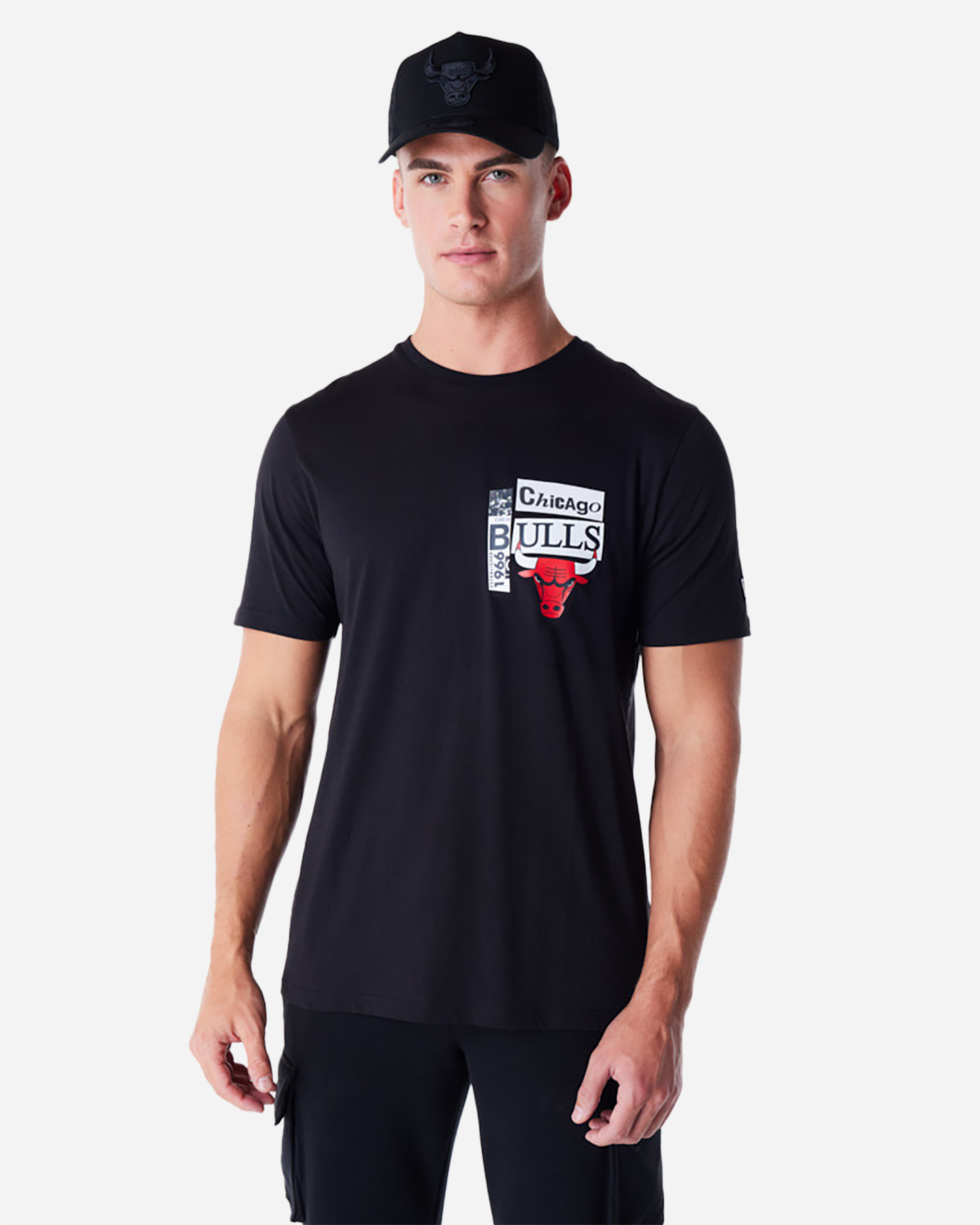 Abbigliamento basket NEW ERA NEWSPAPER BULLS M - Nero - 0 | Cisalfa Sport