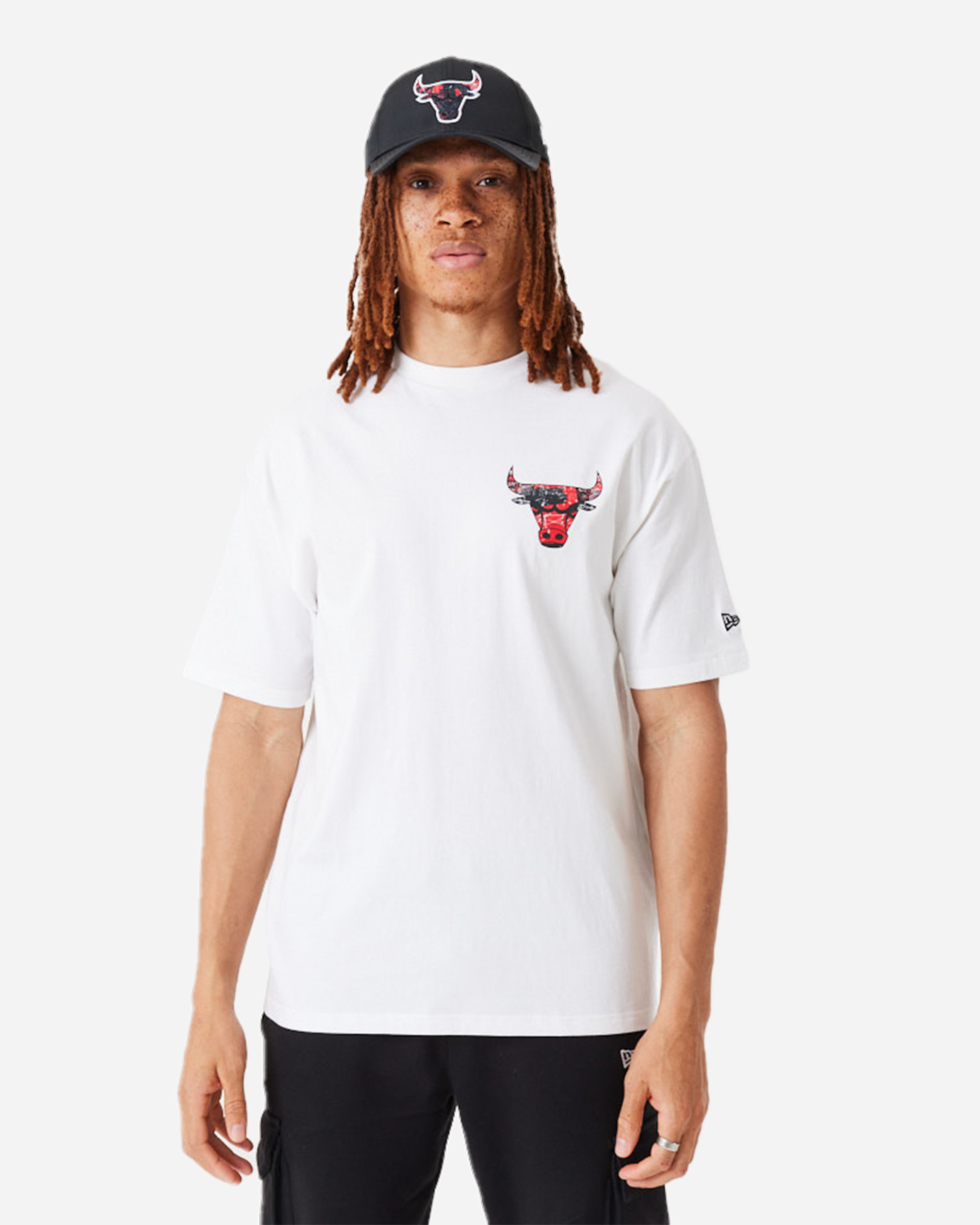 T-shirt NEW ERA INFILL LOGO CHICAGO BULLS  - Bianco - 0 | Cisalfa Sport