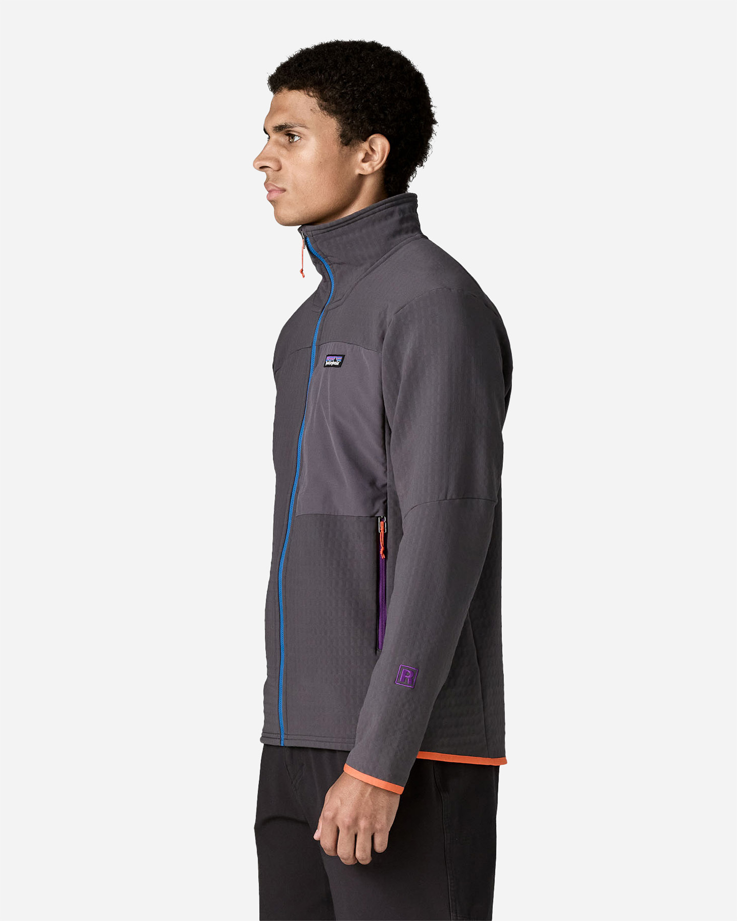 Pile PATAGONIA R1 TECHFACE M - Grigio - 2 | Cisalfa Sport