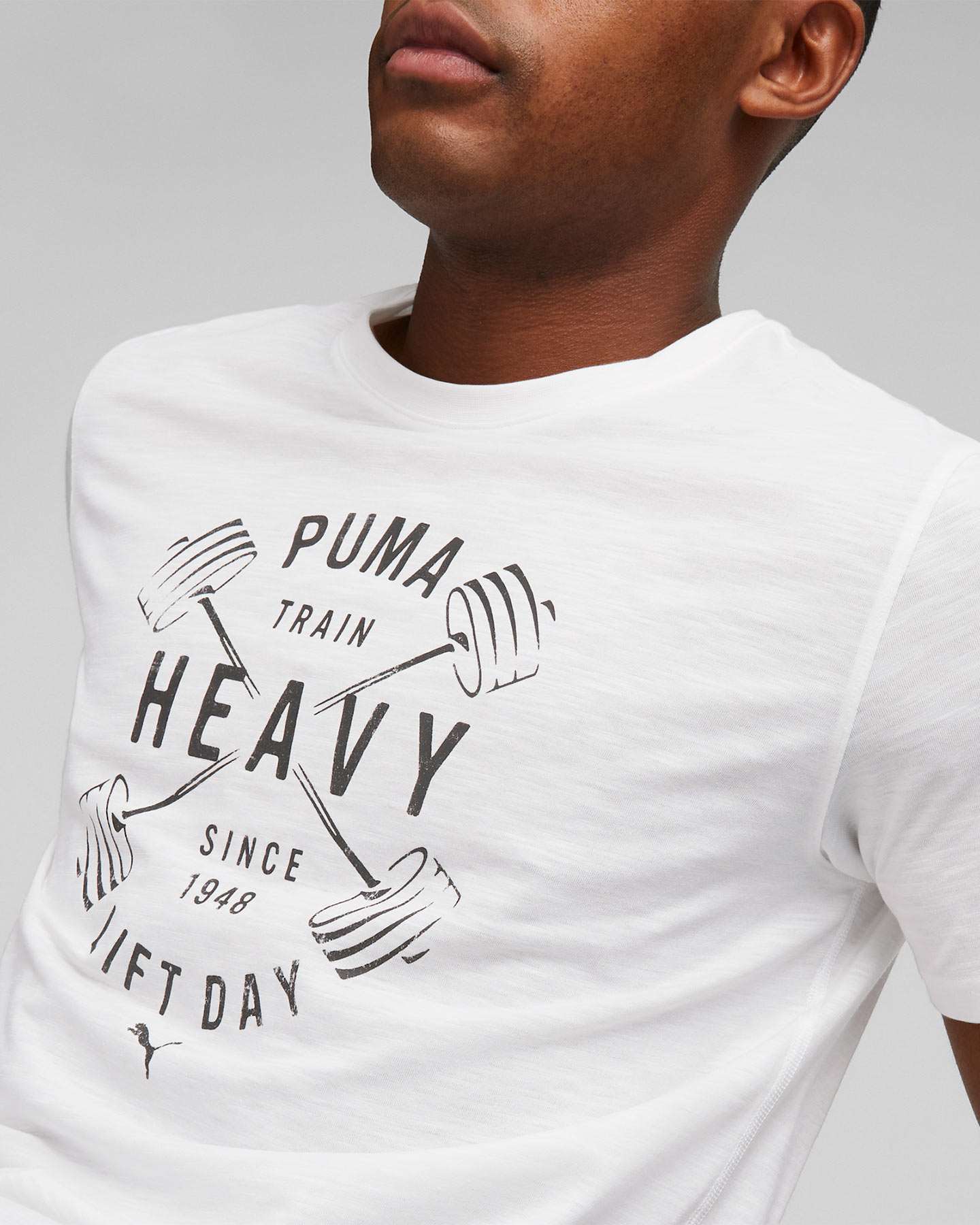 T-shirt training PUMA GRAPHIC M - Bianco - 4 | Cisalfa Sport